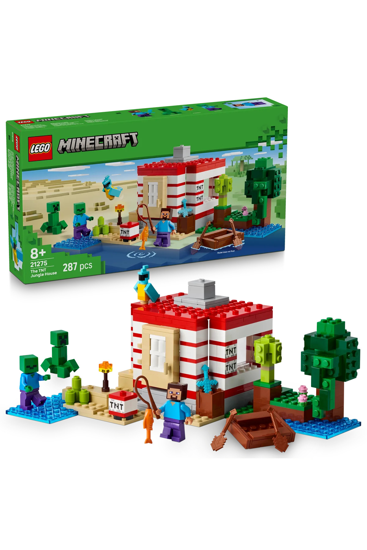 لگو و اسباب بازی های ساخت محور ® MINECRAFT® TNT BIG FOREST HOUSE 21275 مجموعه ساختمانی خلاقانه اسباب‌بازی برای کودکان 8 سال به بالا 287P از ترکیه LEGO