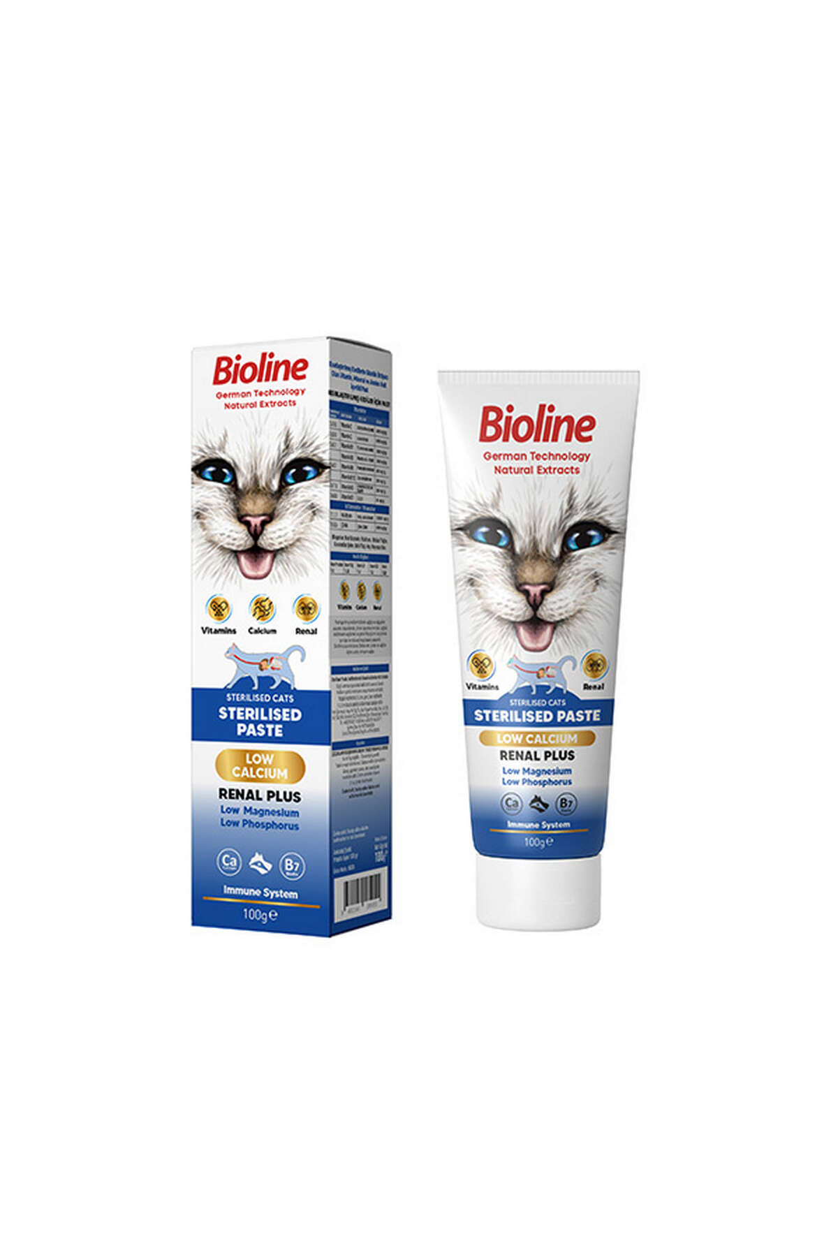خمیر گربه‌های عقیم‌شده Aconcept بیولاین Bioline، ۲ عددی ۱۰۰ گرمی
