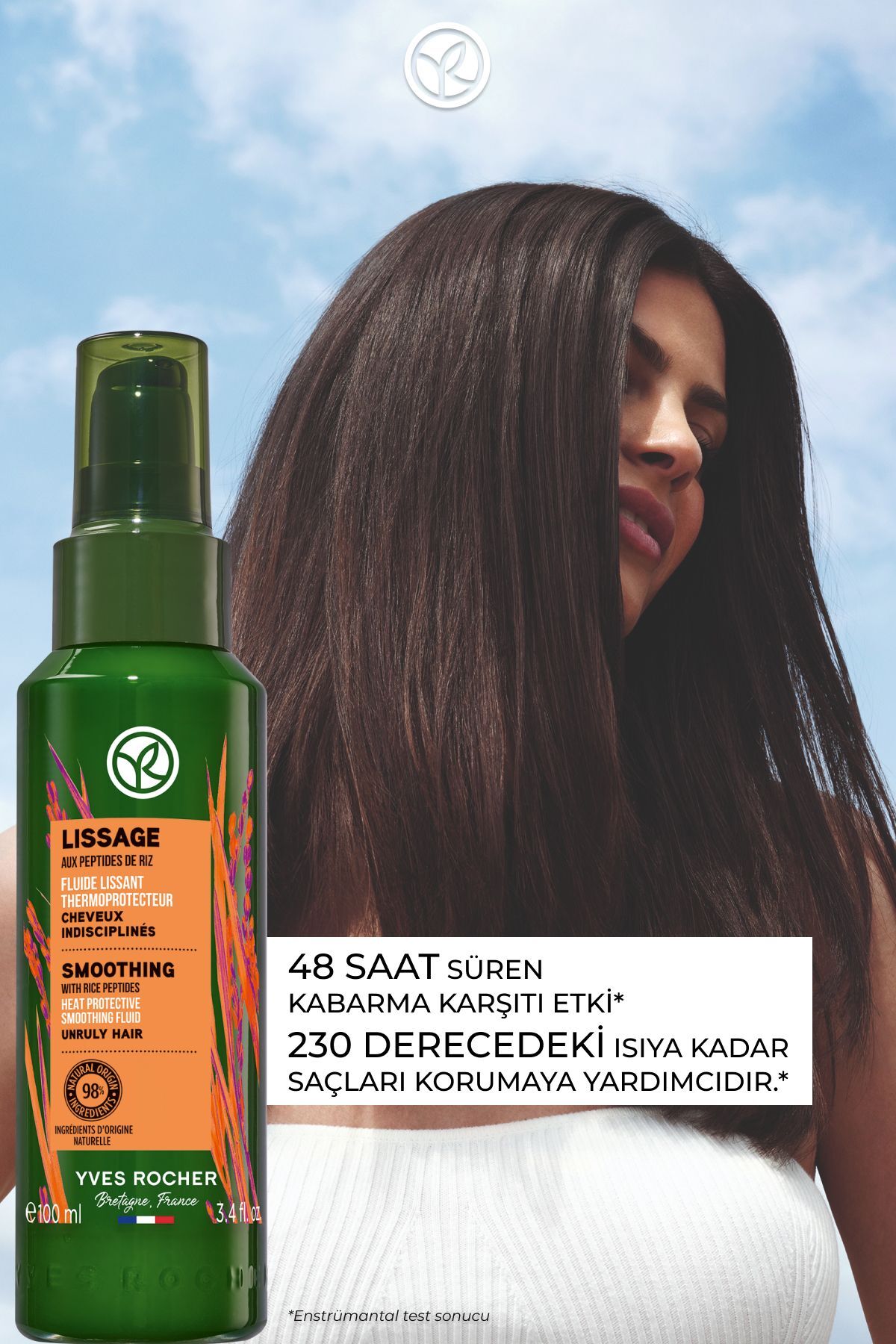 سرم پیشگیری از حرارت موهای فلوفی لیساژ 100 میلی لیتر ایوروشه Yves Rocher