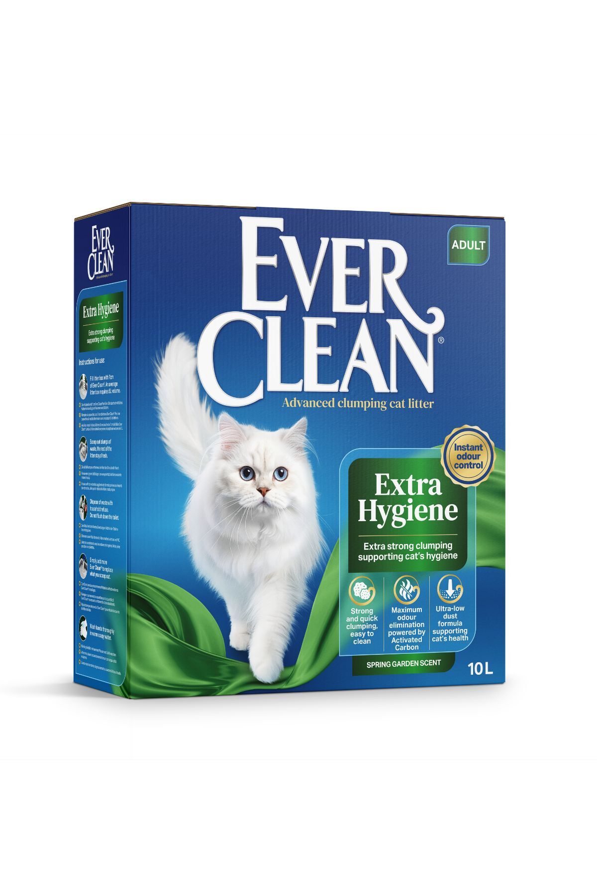 خاک گربه ایورکلین Ever Clean سری Extra Hygiene Spring Garden، ۱۰ لیتری