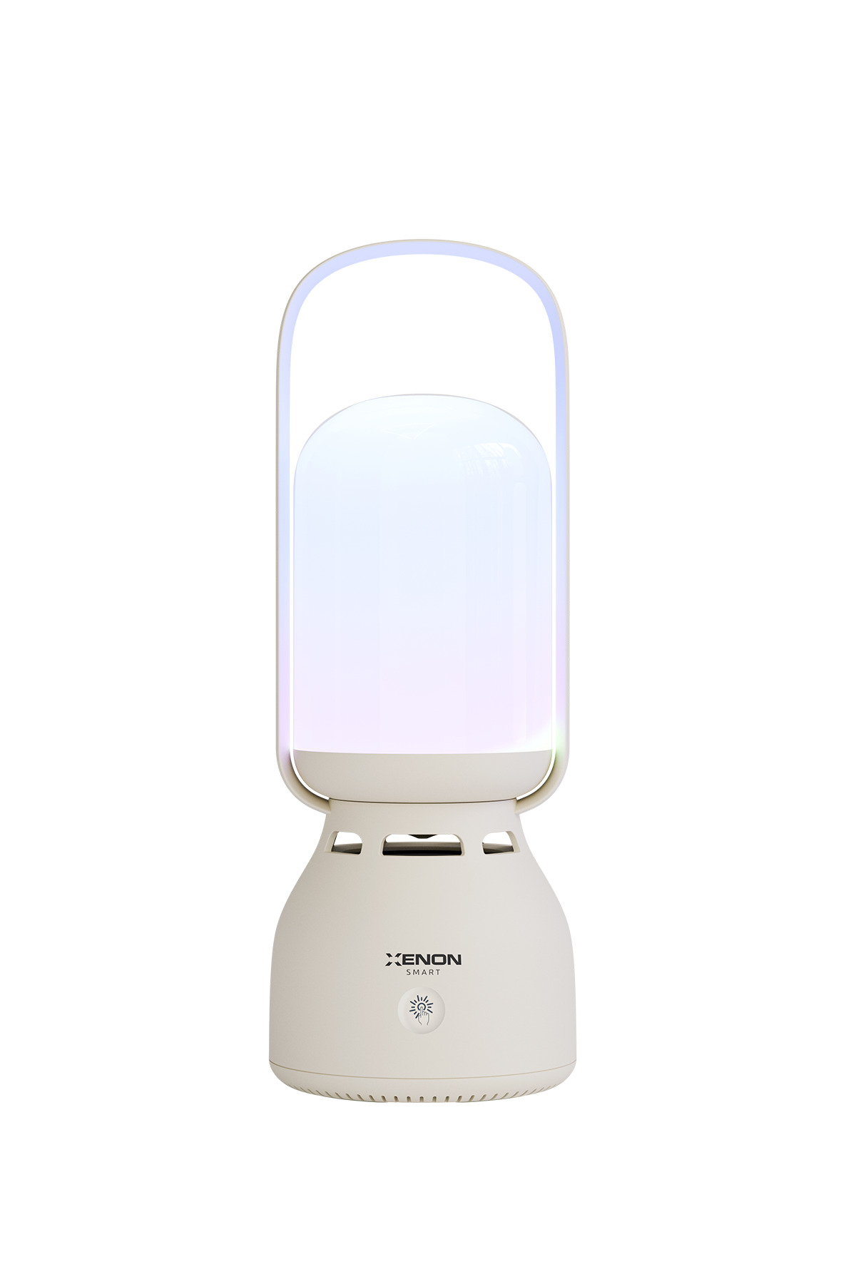 اسپیکر بلوتوثی چراغ‌دار زنون اسمارت Xenon Smart، شارژی ۱۸۰۰ میلی‌آمپرساعت، سفید