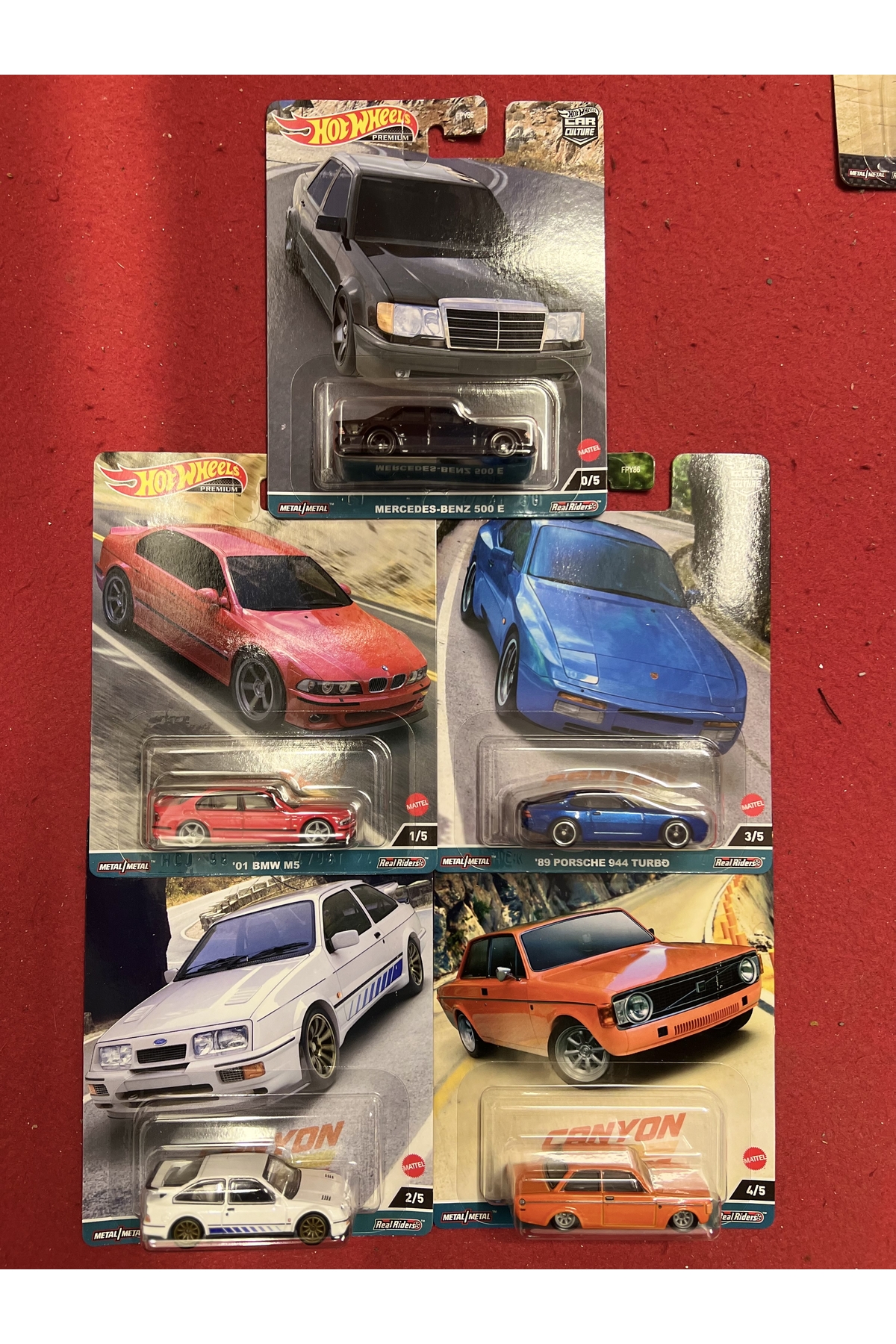 ماشین اسباب بازی مجموعه CHASE PREMIUM بسته فوق العاده نادر 1.64 5 هات ویلز اورجینال HOT WHEELS