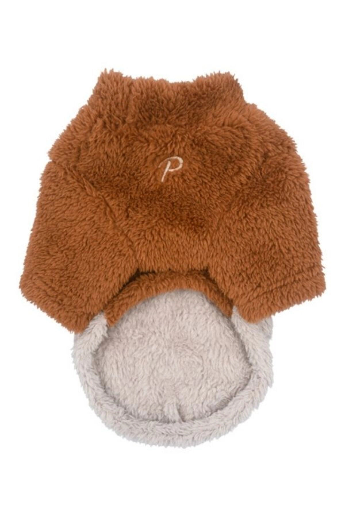 لباس سگ مدل Ridge Fleece Jumper پوپیا Puppia، قهوه‌ای