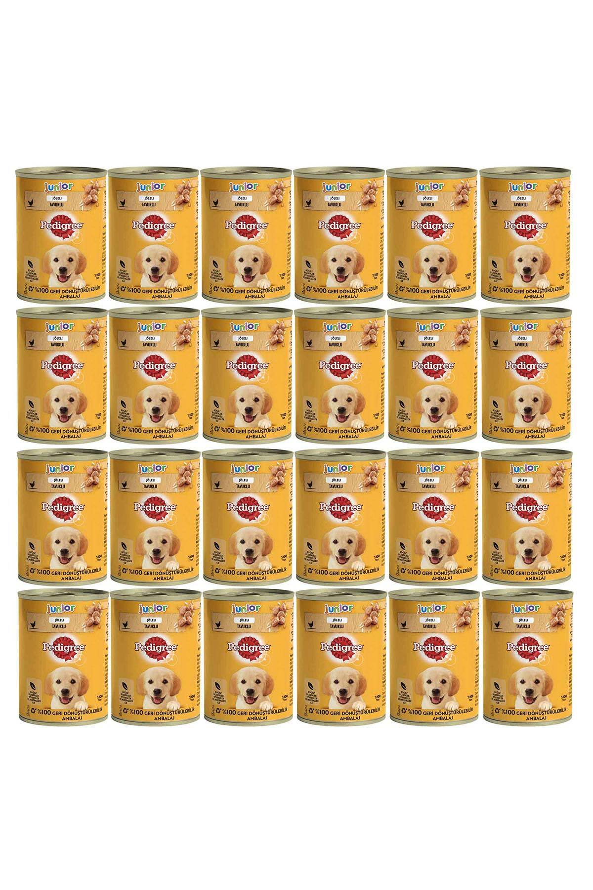 غذای مرطوب کنسروی توله‌سگ پدیگری Pedigree، مرغ، ۲۴ قوطی ۴۰۰ گرمی
