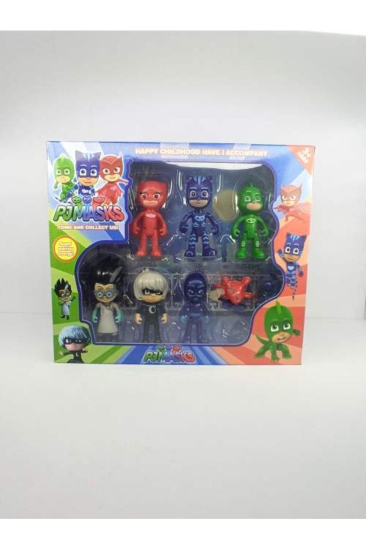 اسباب بازی های فیگور دیگر ماسک پی جی 6 شکل 4 لوازم جانبی 10 تکه Pj Masks