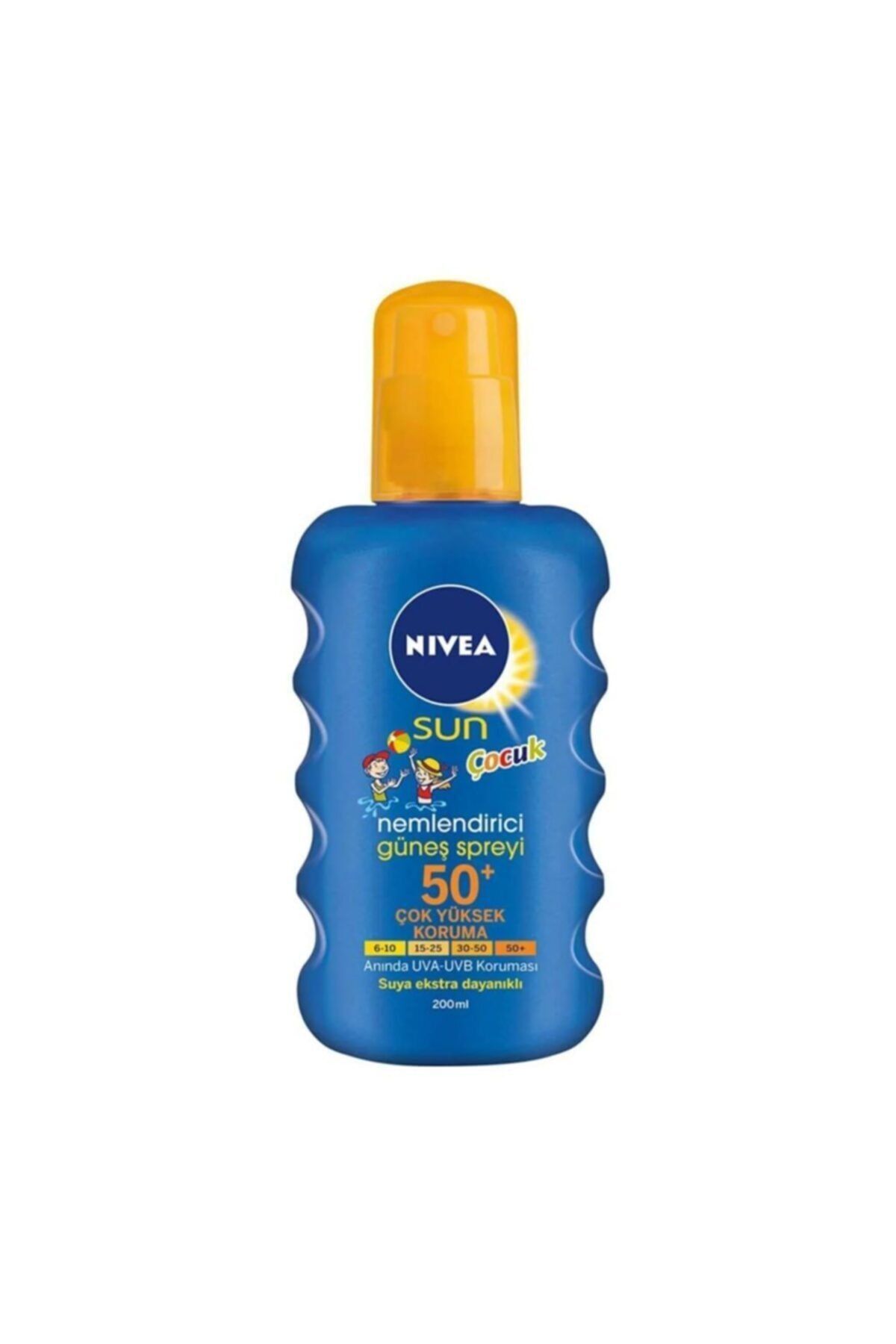NIVEA اسپری ضدآفتاب مرطوب کننده کودکانه اسپری SPF50 + 200 میلی لیتر
