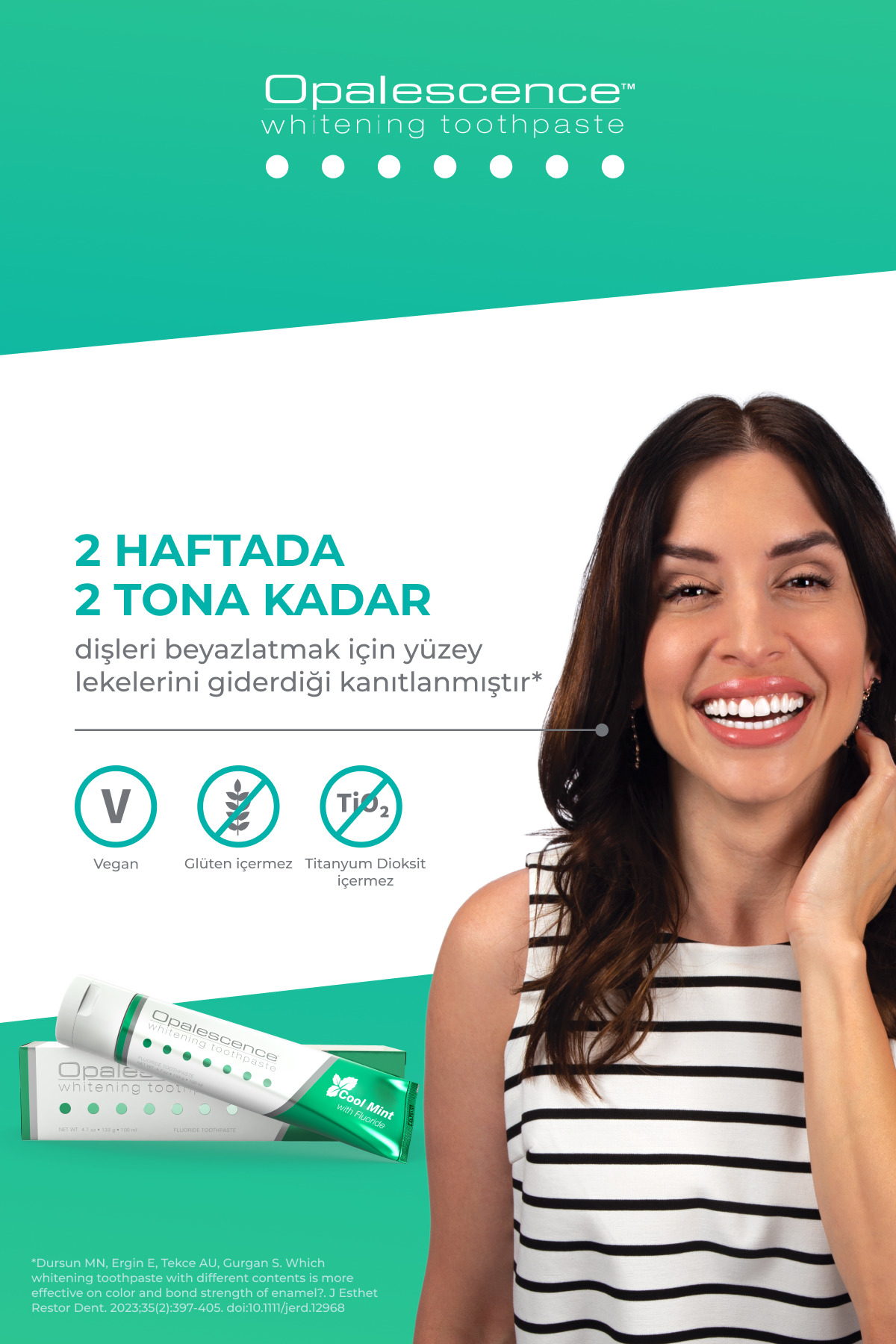 Opalescence معجون دندان سرد نعنای سفیدکننده، 133 گرم، 100 میلی لیتر اولترادنت