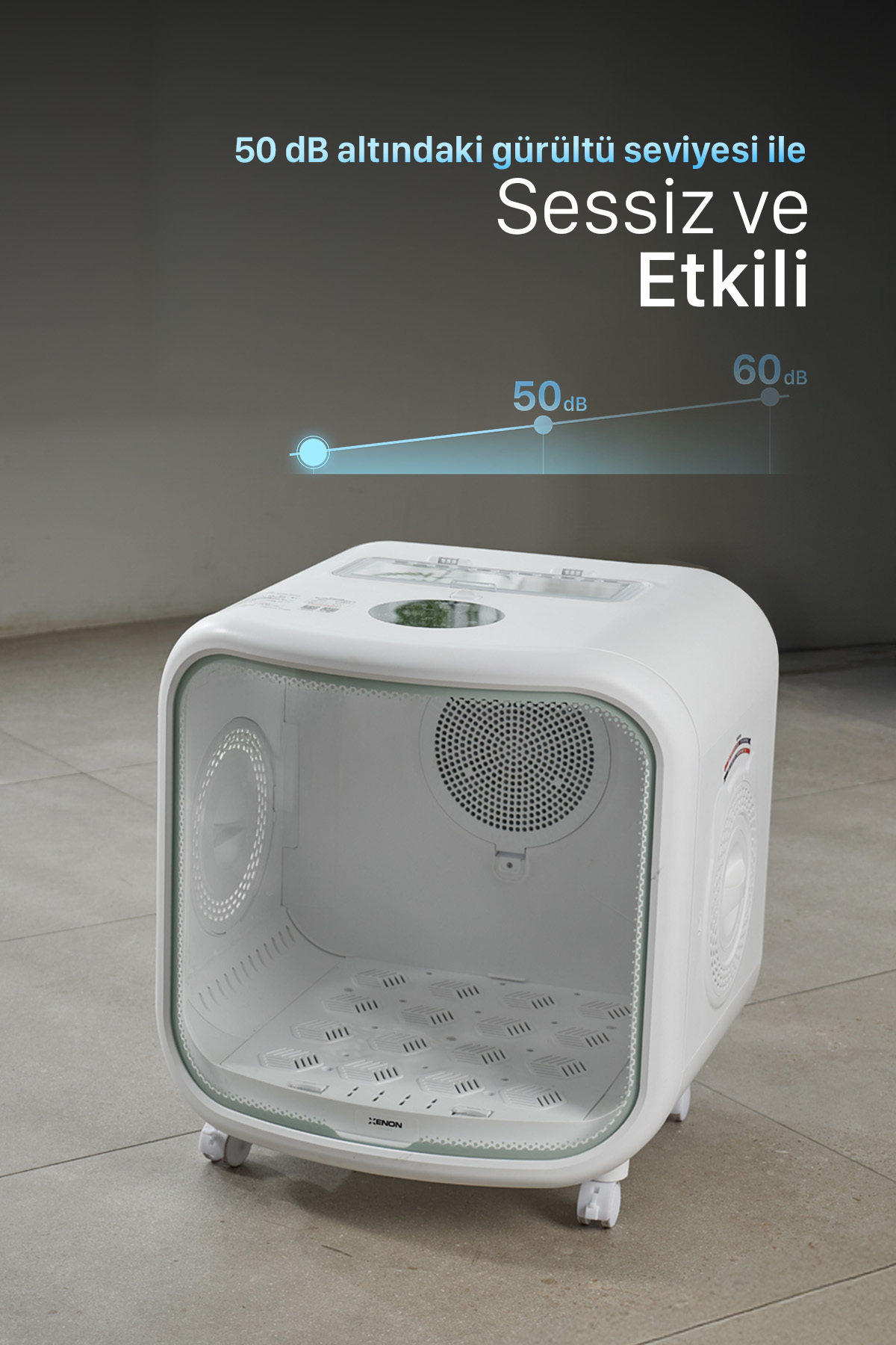 خشک‌کن حیوانات خانگی زنون اسمارت Xenon Smart مدل X8640، ظرفیت ۷۵ لیتر