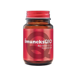 کپسول ایمونکس Imuneks مدل Q10 حاوی کوآنزیم کیوتن و بتاگلوکان بسته ۳۰ عددی