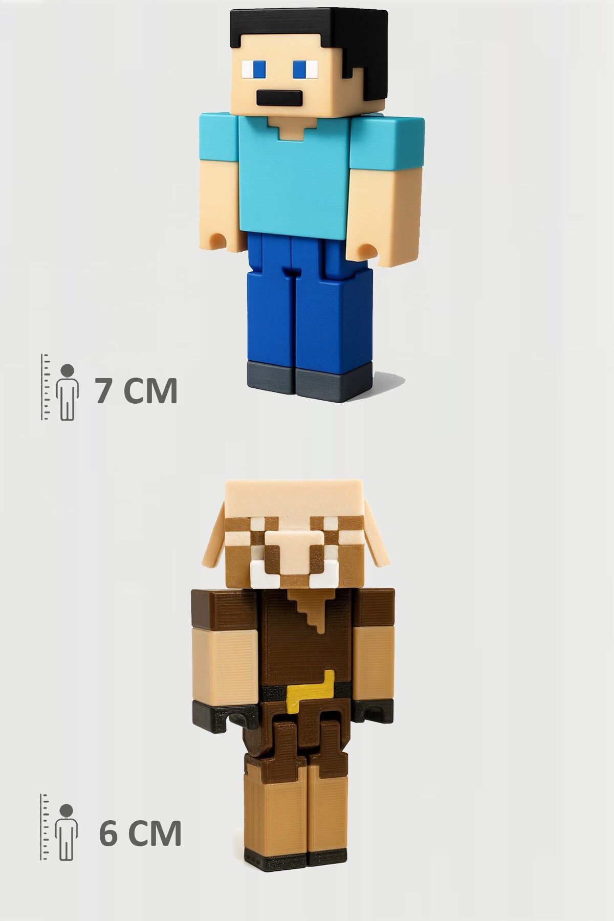 اسباب بازی های فیگور دیگر مشترک متحرک MINECRAFT استیو و پیگلین FigürDizayn
