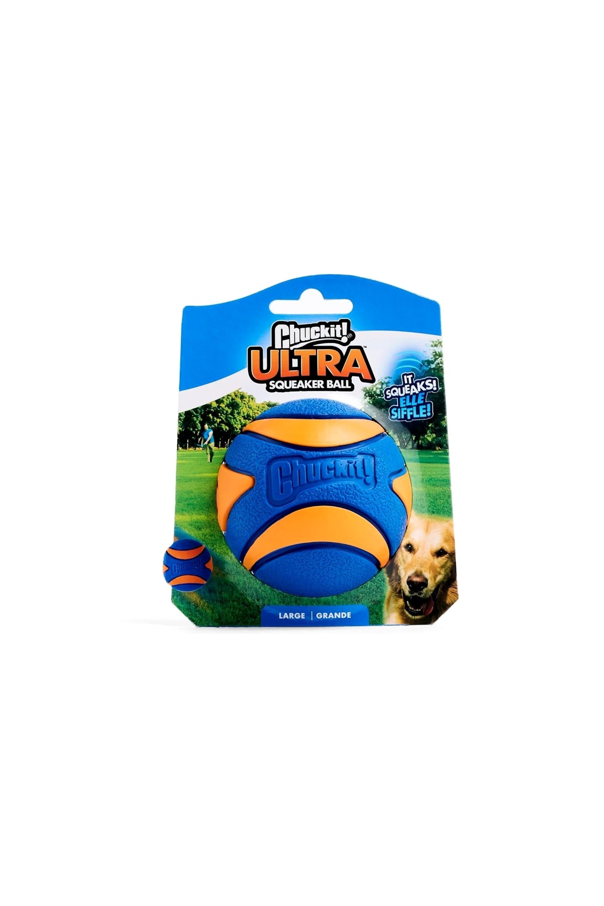 توپ بازی صدادار سگ چاکیت! Chuckit!! ! Utra Squeaker، سایز بزرگ رنگی