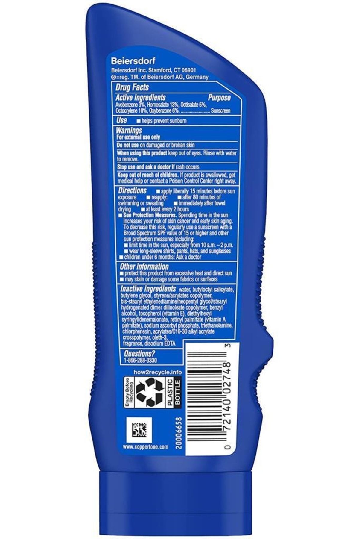کرم ضد آفتاب بدن لوسیون اسپورت SPF70 4IN1 207ML Coppertone