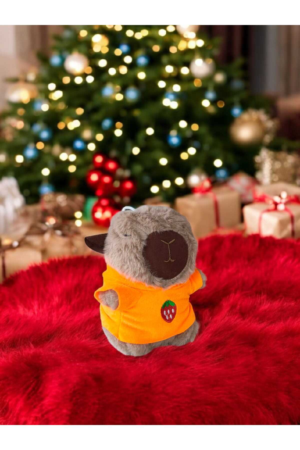 اسباب بازی های پشمی CAPYBARA PLASH TOY CAPPY,CAP 20CM سایز متوسط ​​1 تکه tartamel shop