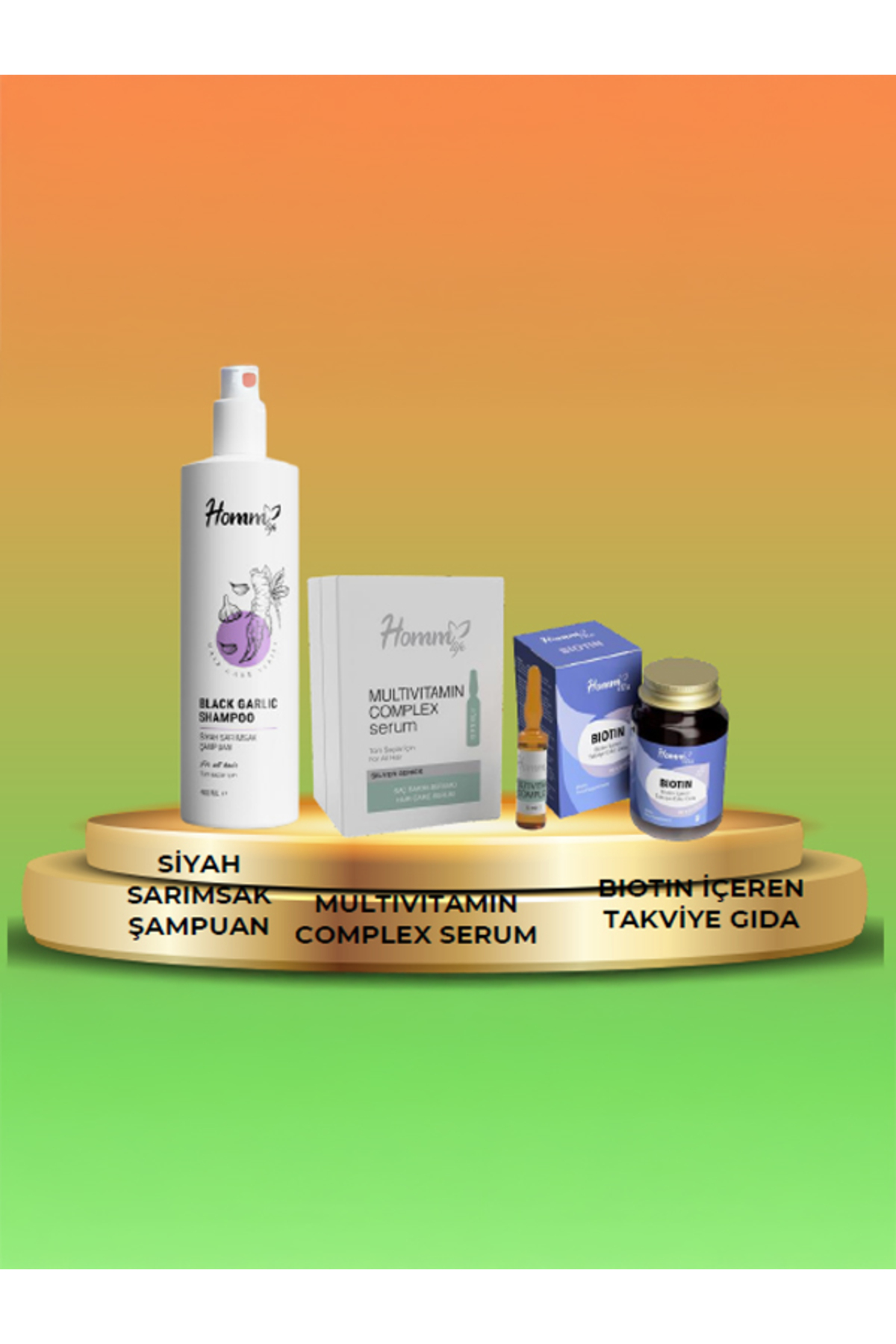 ست مراقبت مو ترکیب موهای سوخته اورجینال Homm Life
