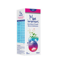 مکمل غذایی مولتی‌ویتامین مایع مکس ایمیون Max İmmun Max Immun، ۱۵۰ میلی‌لیتر