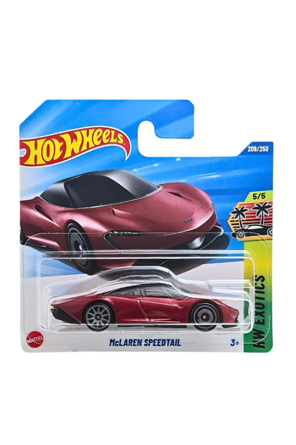 ماشین اسباب بازی MCLAREN SPEEDTAIL RED 2025 HW EXOTICS 1:64 DIECAST CAR از ترکیه HOT WHEELS