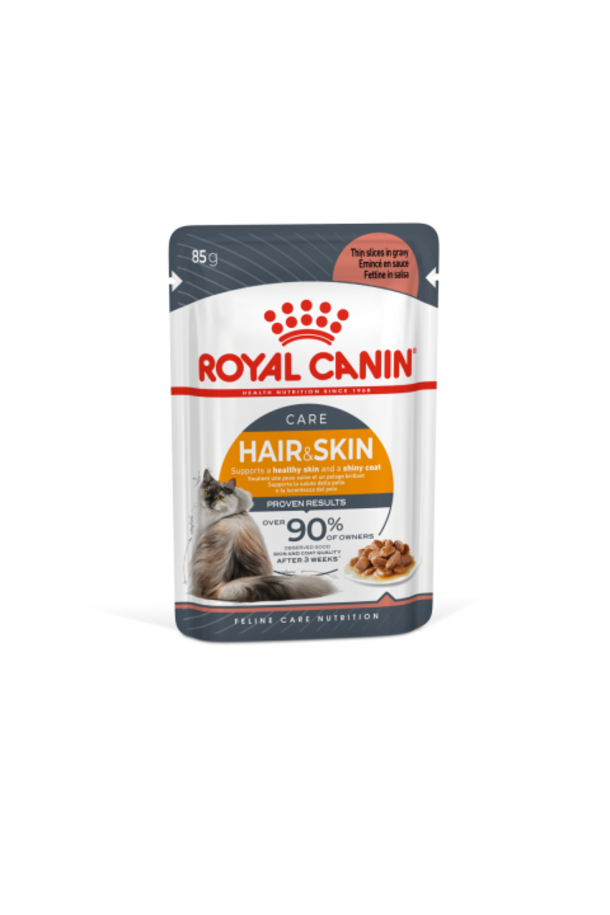 غذای مرطوب گربه بالغ رویال کنین Royal Canin Intense Beauty Gravy Pouch، ۸۵ گرم