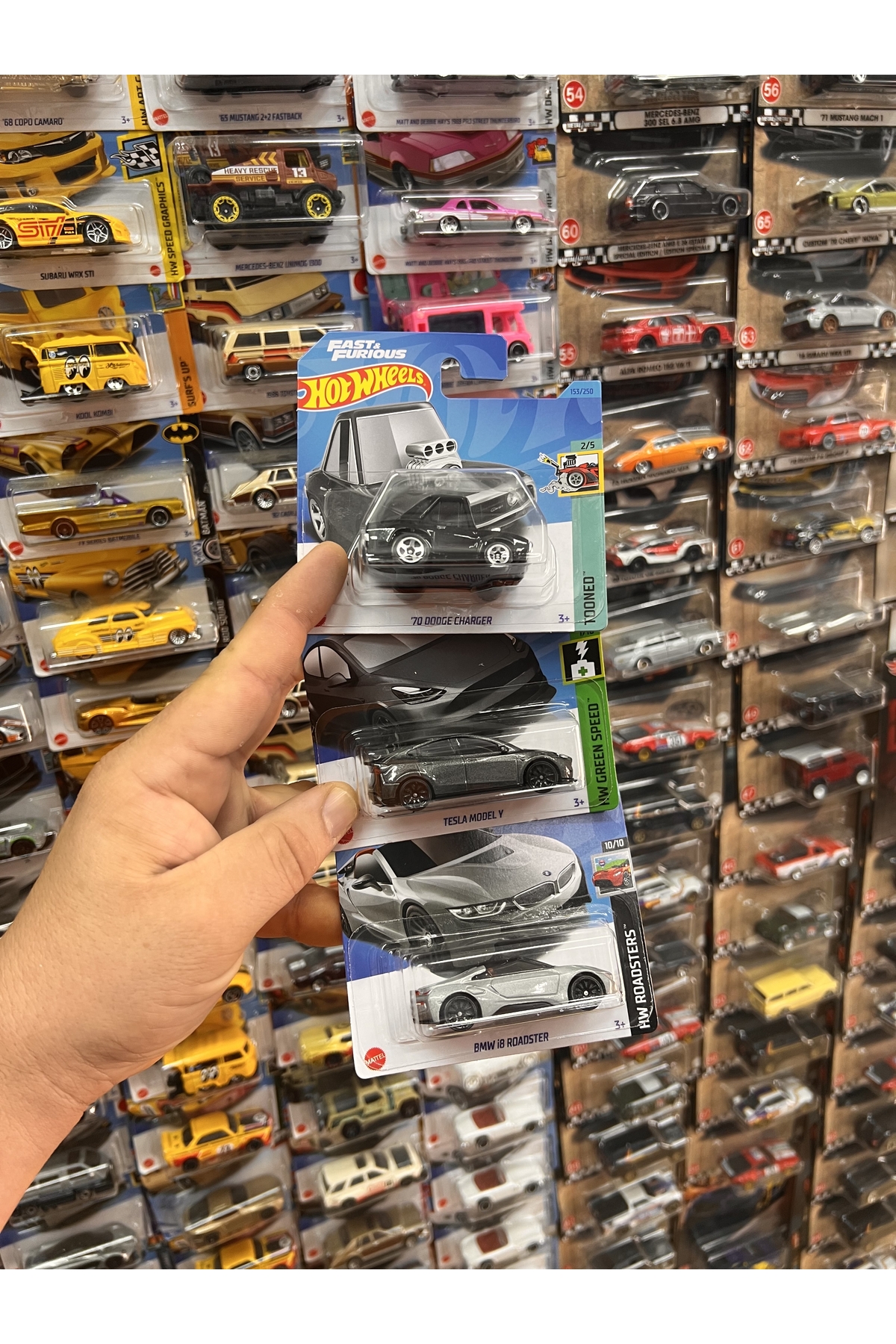 ماشین اسباب بازی 3 SERIES BMW DODGE TESLA هات ویلز اورجینال HOT WHEELS