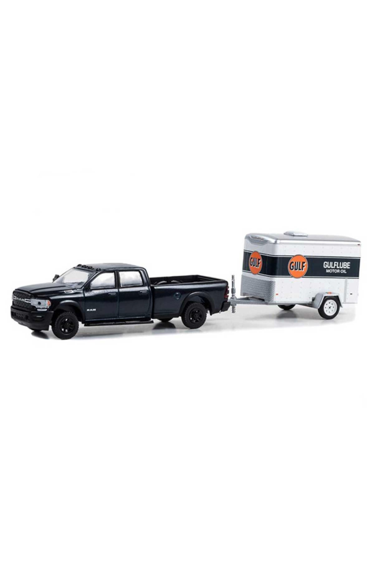 مدل خودرو GREENLIGHT 1 64 2023 RAM 2500 WITH SMALL CARGO TRAILER MODEL CAR اورجینال NW NessiWorld