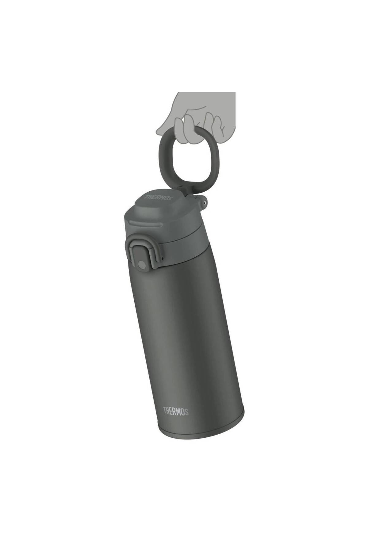 فلاسک لیوان فوق سبک JOS 550 0.55 لیتری خاکستری تیره اورجینال Thermos