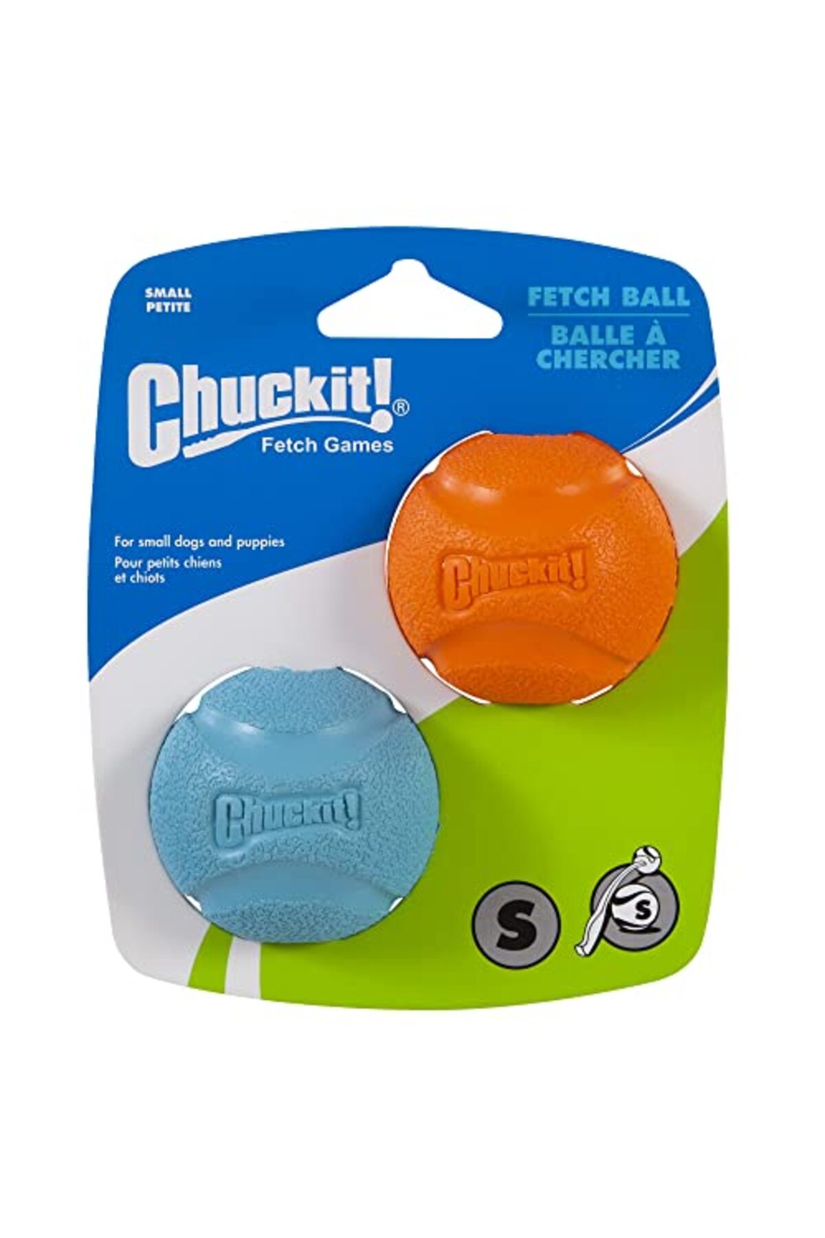 توپ بازی سگ چاکیت! Chuckit!! ! Fetch Ball، بسته ۲ عددی، سایز کوچک چندرنگ