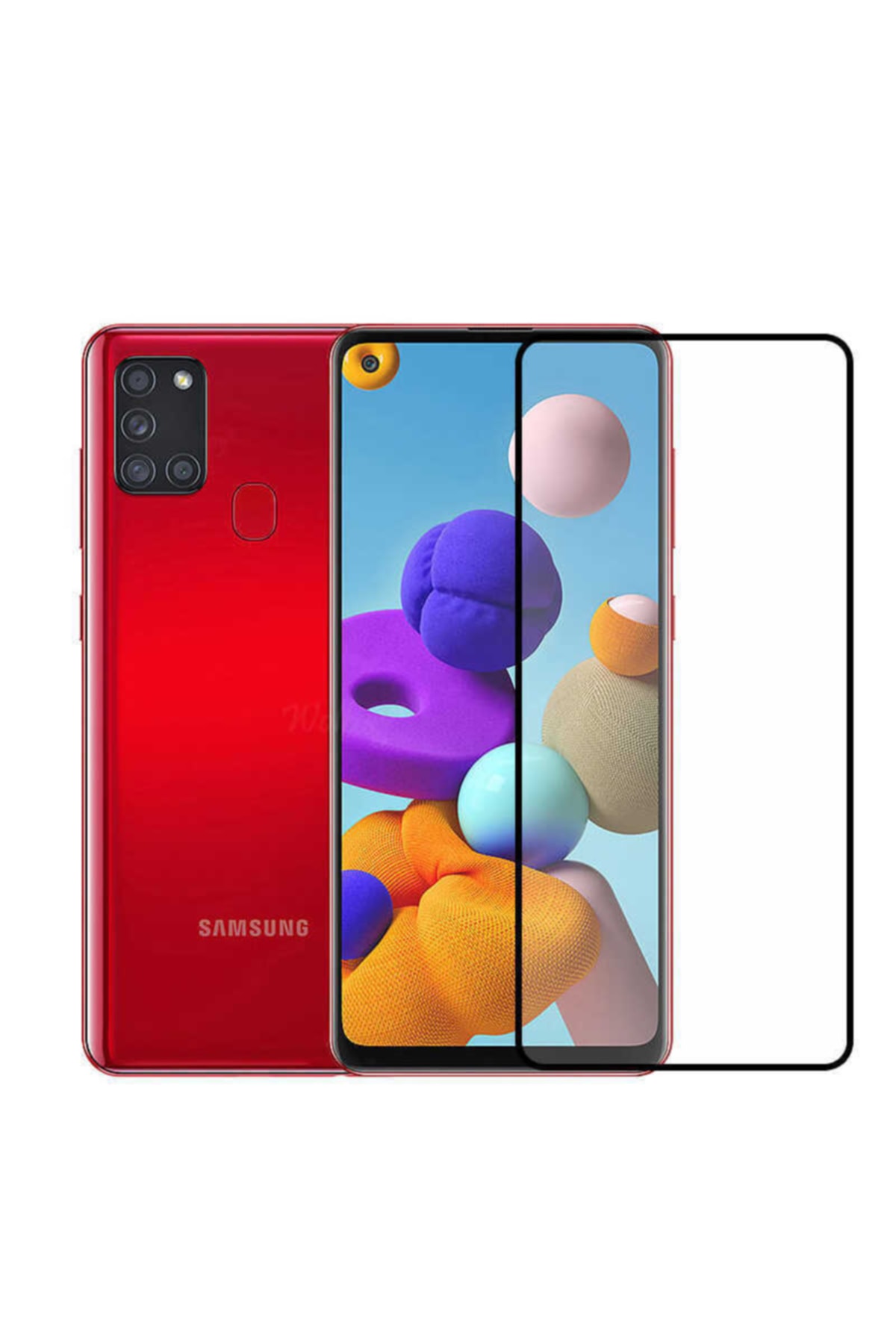 محافظ صفحه نمایش 5 بعدی با پوشش کامل SAMSUNG GALAXY A21S فیبکس Fibaks
