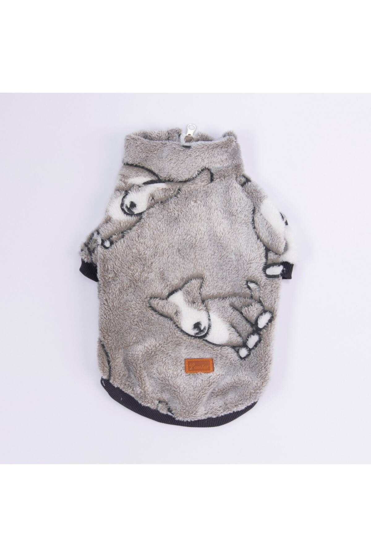 کاپشن سگ و گربه پاوستار Pawstar سری Snow Pups، طرح سگ، طوسی
