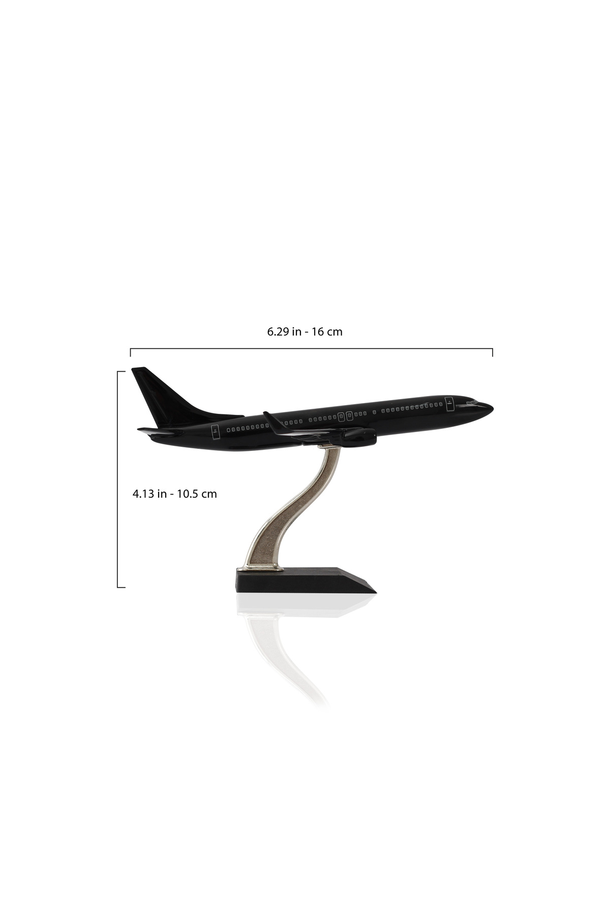 مدل خودرو هواپیما BOEING 737 800 1 250 METAL BODY مشکی DESIGN SPECIAL MODEL AIRPLANE اورجینال zekupp