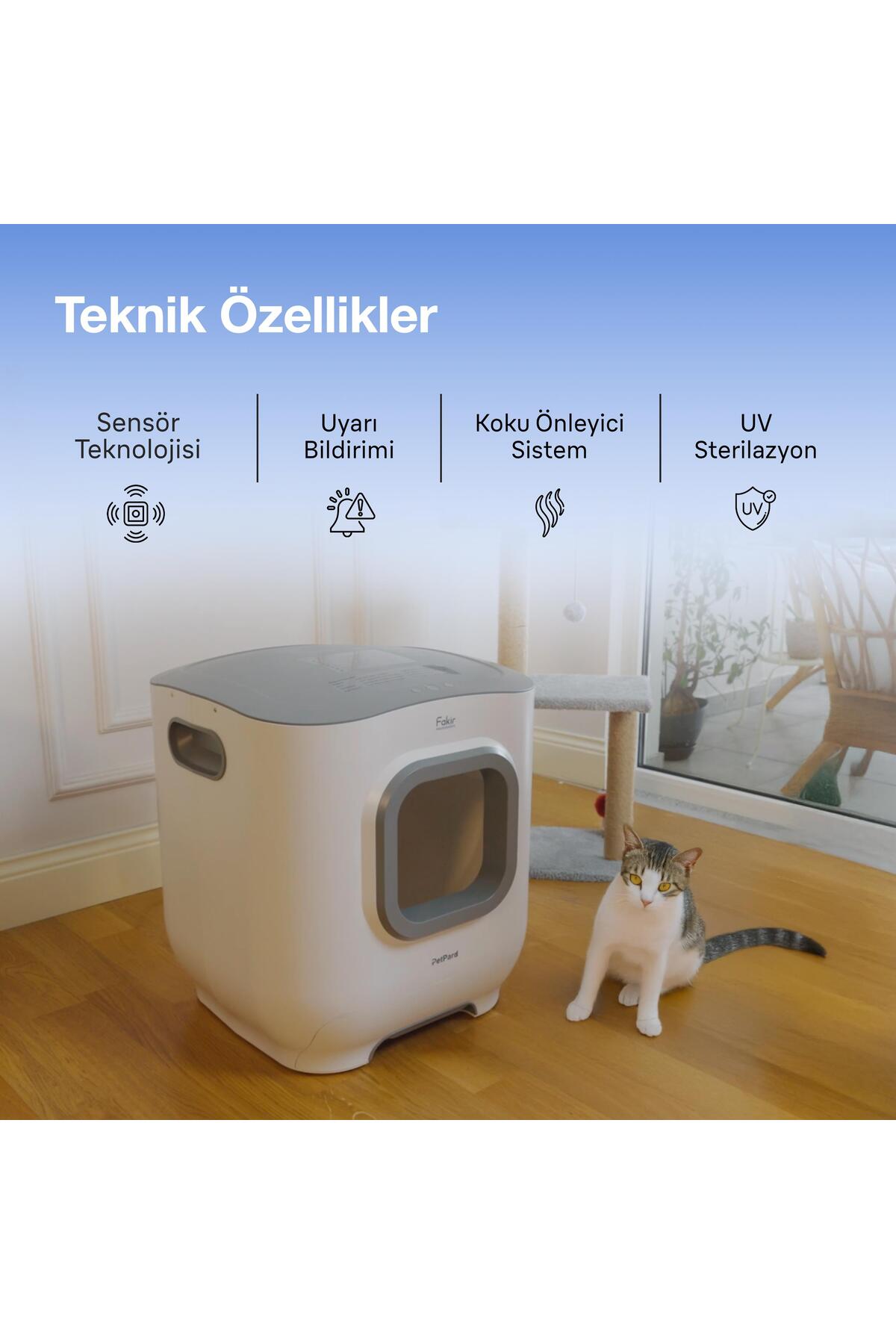 توالت خودکار هوشمند گربه فاکیر Fakir PetPard مدل 41005818، سفید