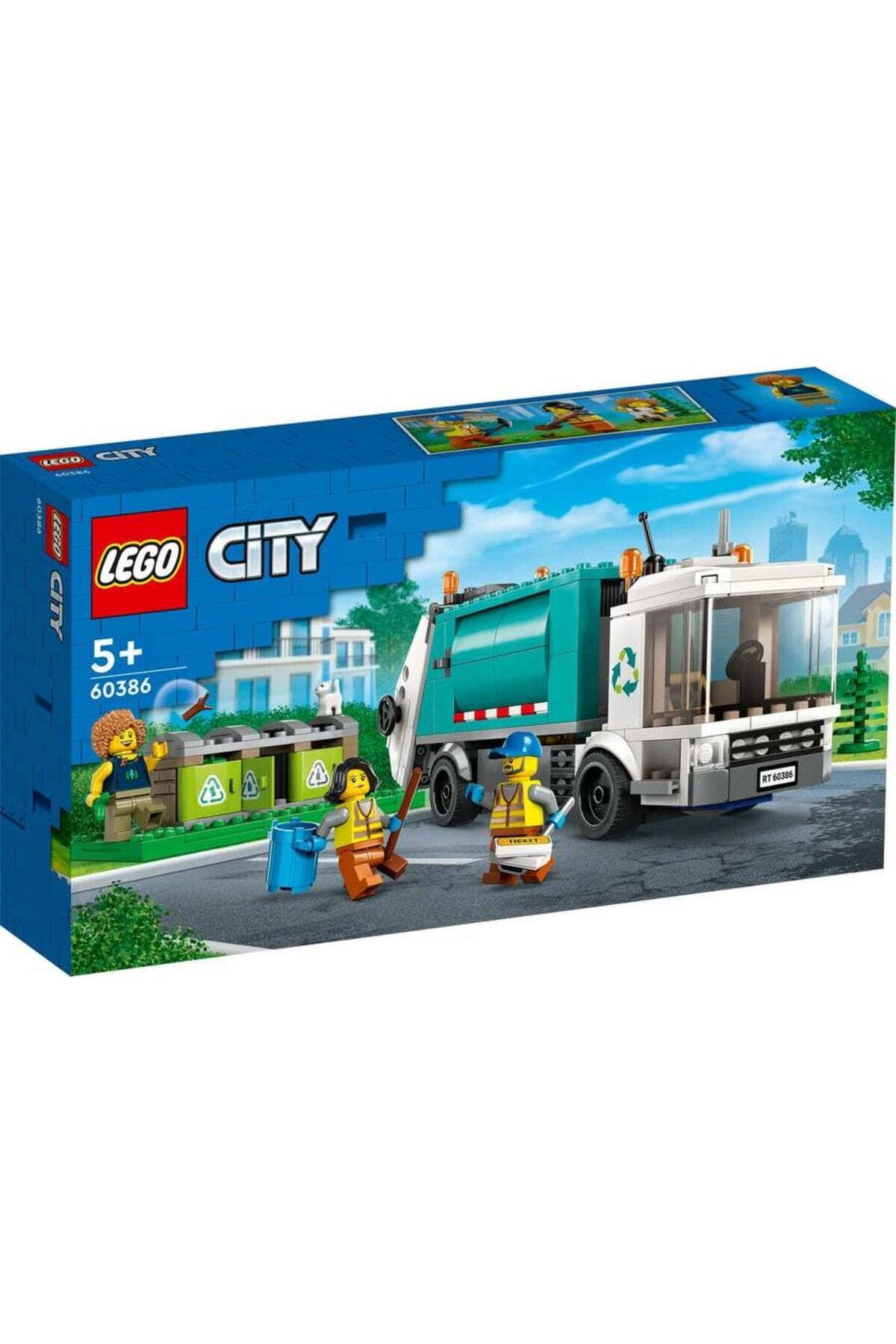لگو ® کامیون بازیافت شهر 60386 برای کودکان 5 سال بالاتر 261 قطعه اورجینال LEGO