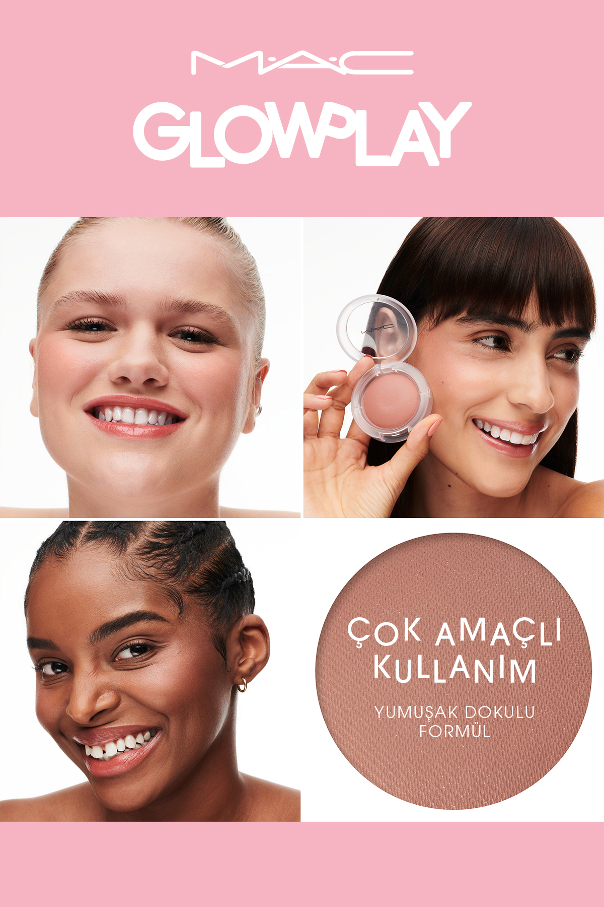 رژگونه GLOW PLAY TEXTURED BLUSH MINDER شانس Mac