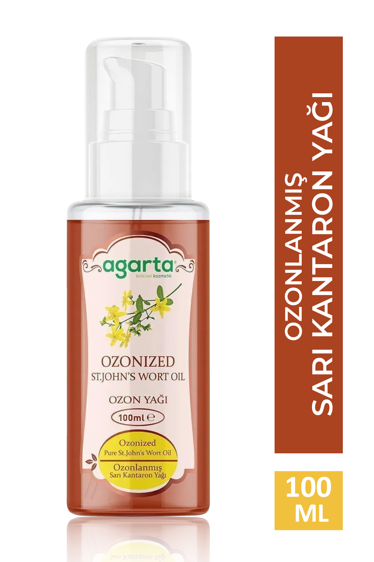 روغن مراقبتی طبیعی اوزون شده زرد کتان 100 میلی لیتر Agarta