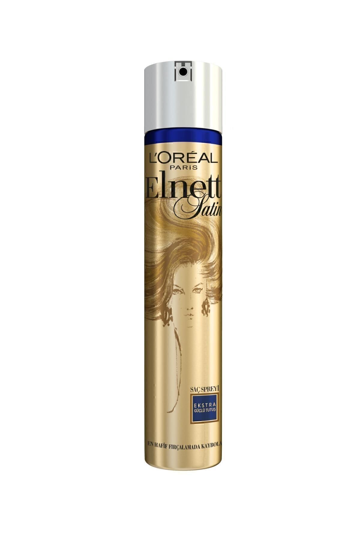 L'Oreal Paris اسپری مو حالت دهنده و حجم دهنده مو Elnett Extra Strong Hold تافت لورال 300میل