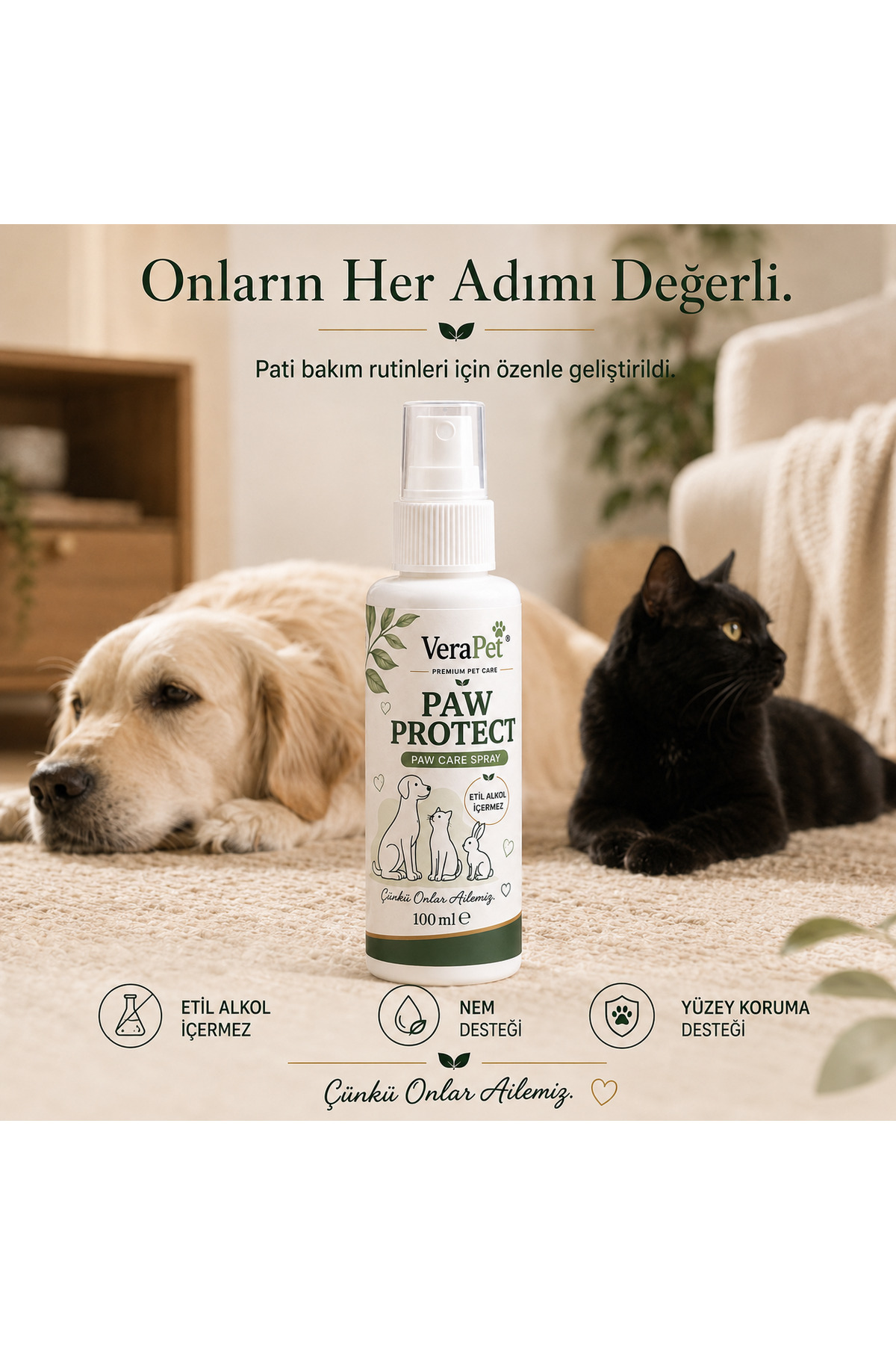اسپری مراقبت از پنجه وراپت VERAPET Premium، ۱۰۰ میلی‌لیتر