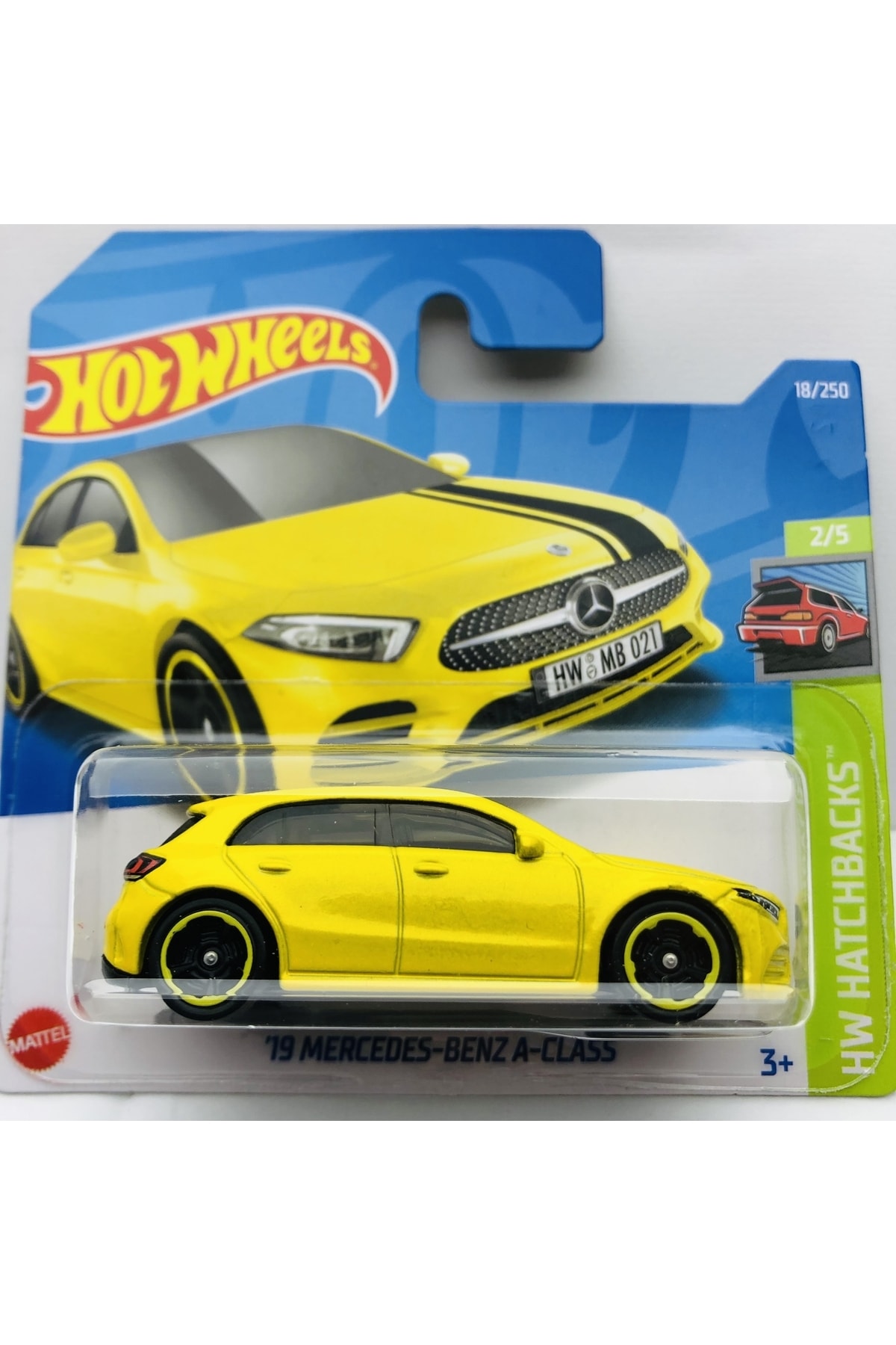 ماشین اسباب بازی 19 مرسدس بنز A کلاس زرد 1:64 SCALE TRENDCIKS TOY CAR COLLECTION از ترکیه HOT WHEELS
