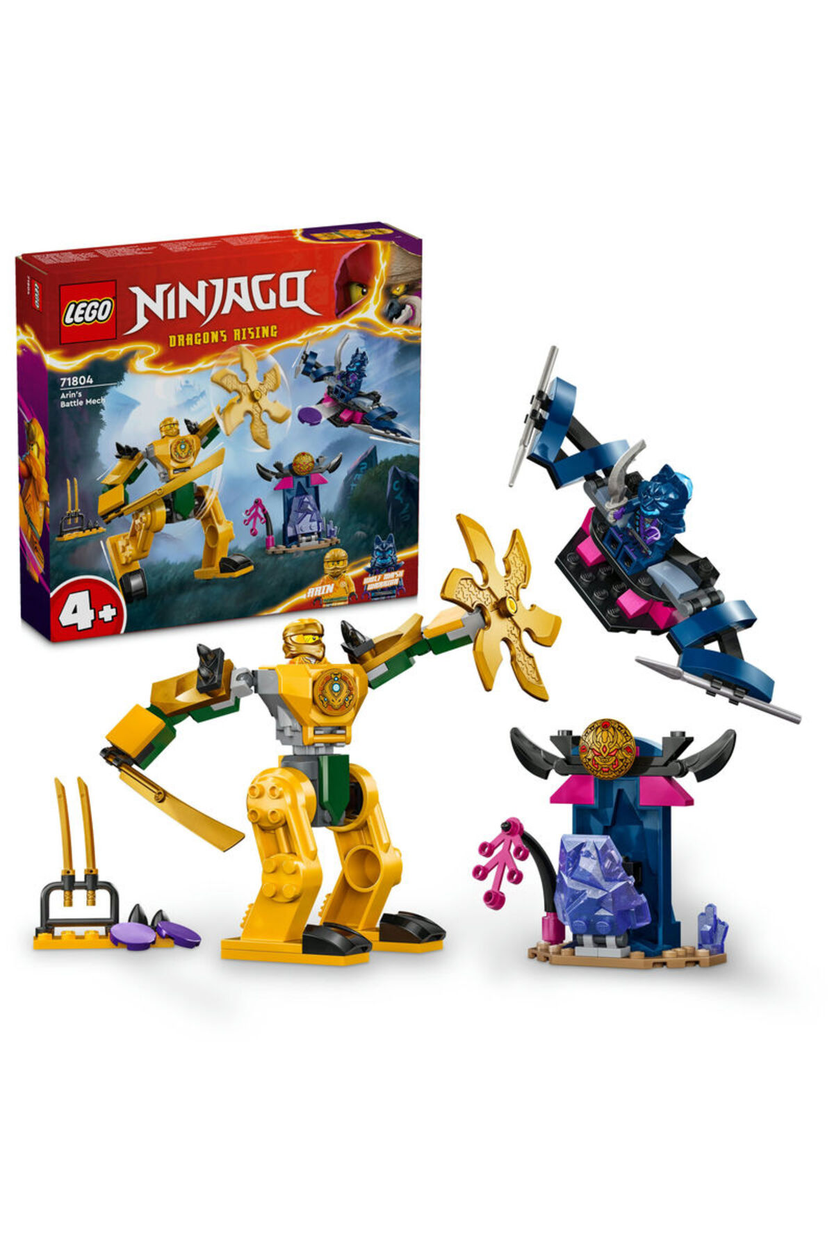 لگو و اسباب بازی های ساخت محور بوت پوتین نبرد نینجاگو آرین 71804 اورجینال LEGO