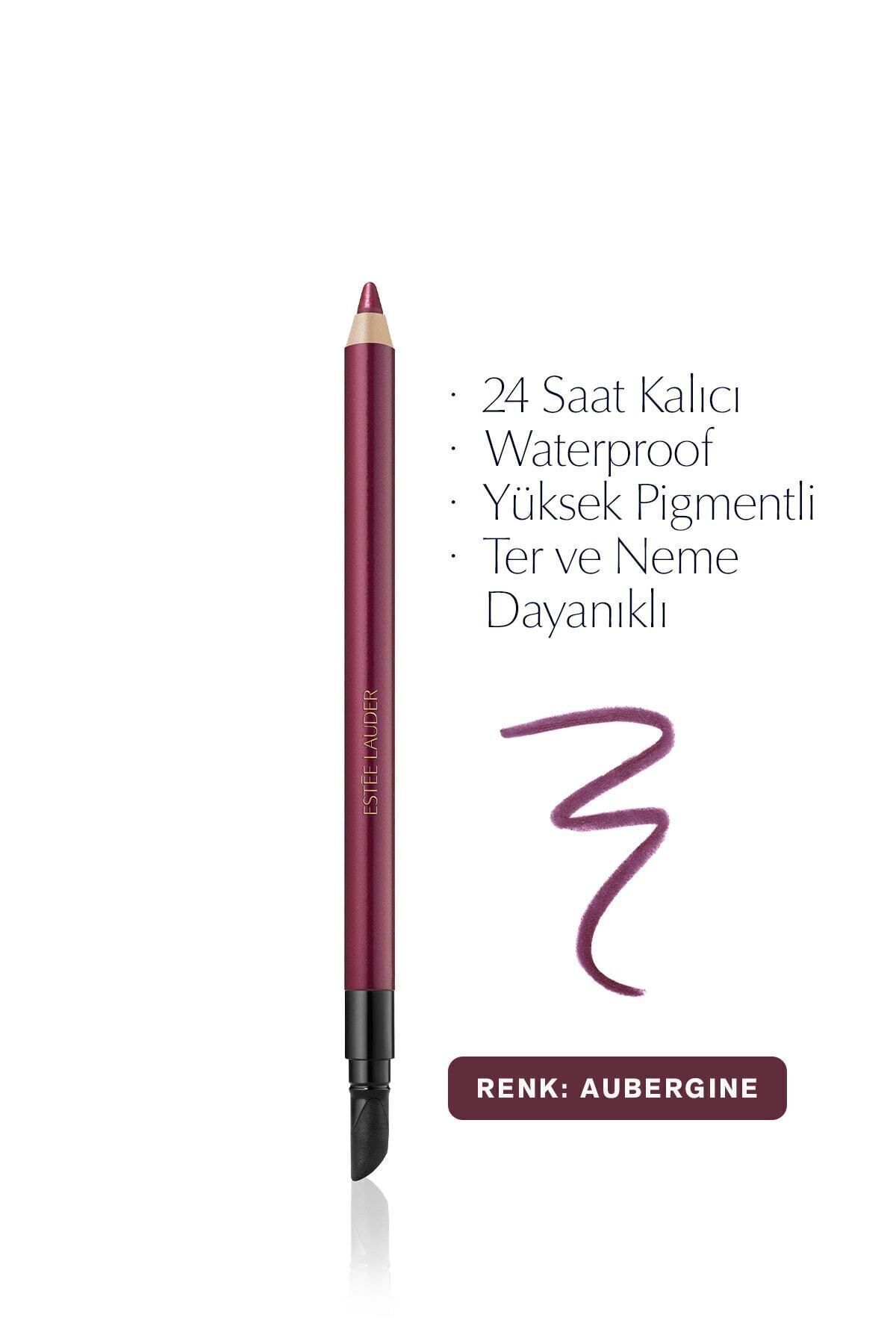 آی لاینر ژلی ضد آب 24 ساعته دابل ویر 09 بادمجانی 12 گرم پاسی2030 استی لادر Estee Lauder