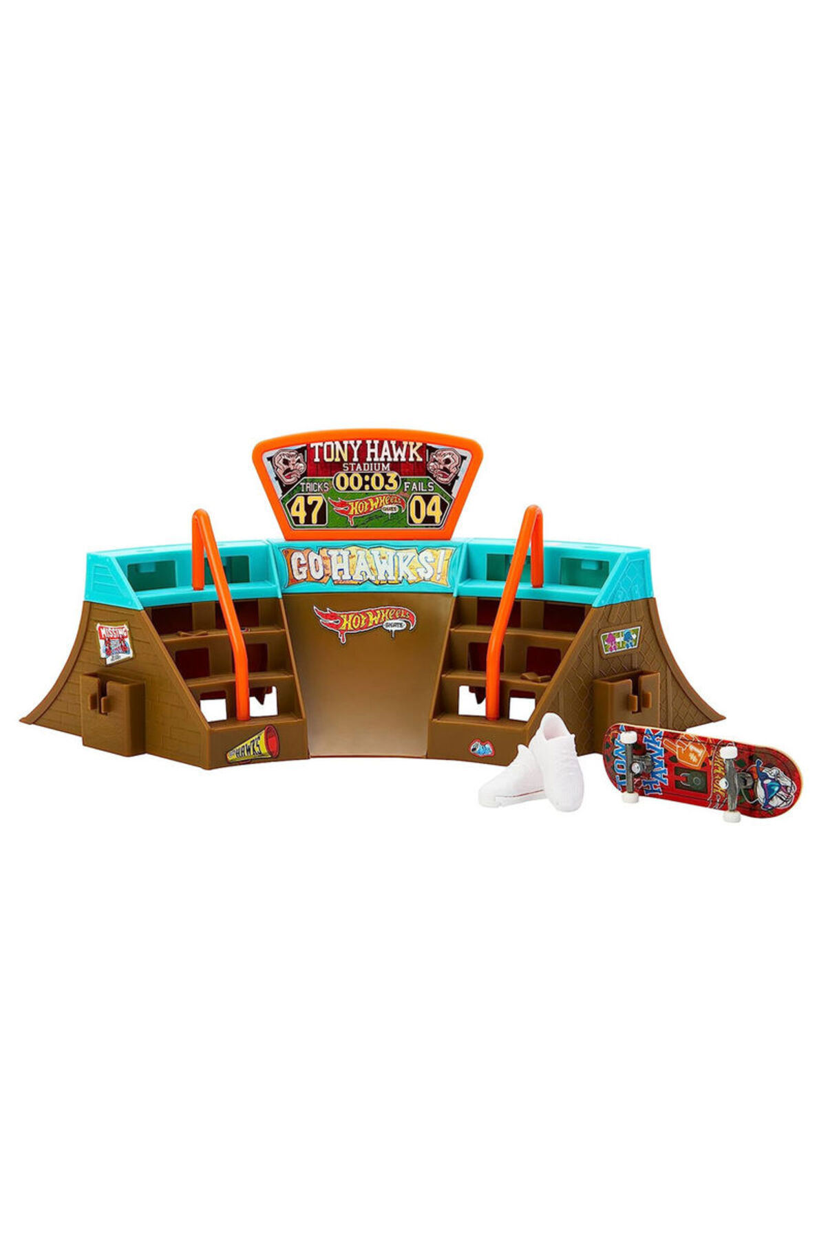 ست حرفه ای HW SKATE DROP IN SET ASST STADIUM SKATEPARK HPG34 از ترکیه HOT WHEELS