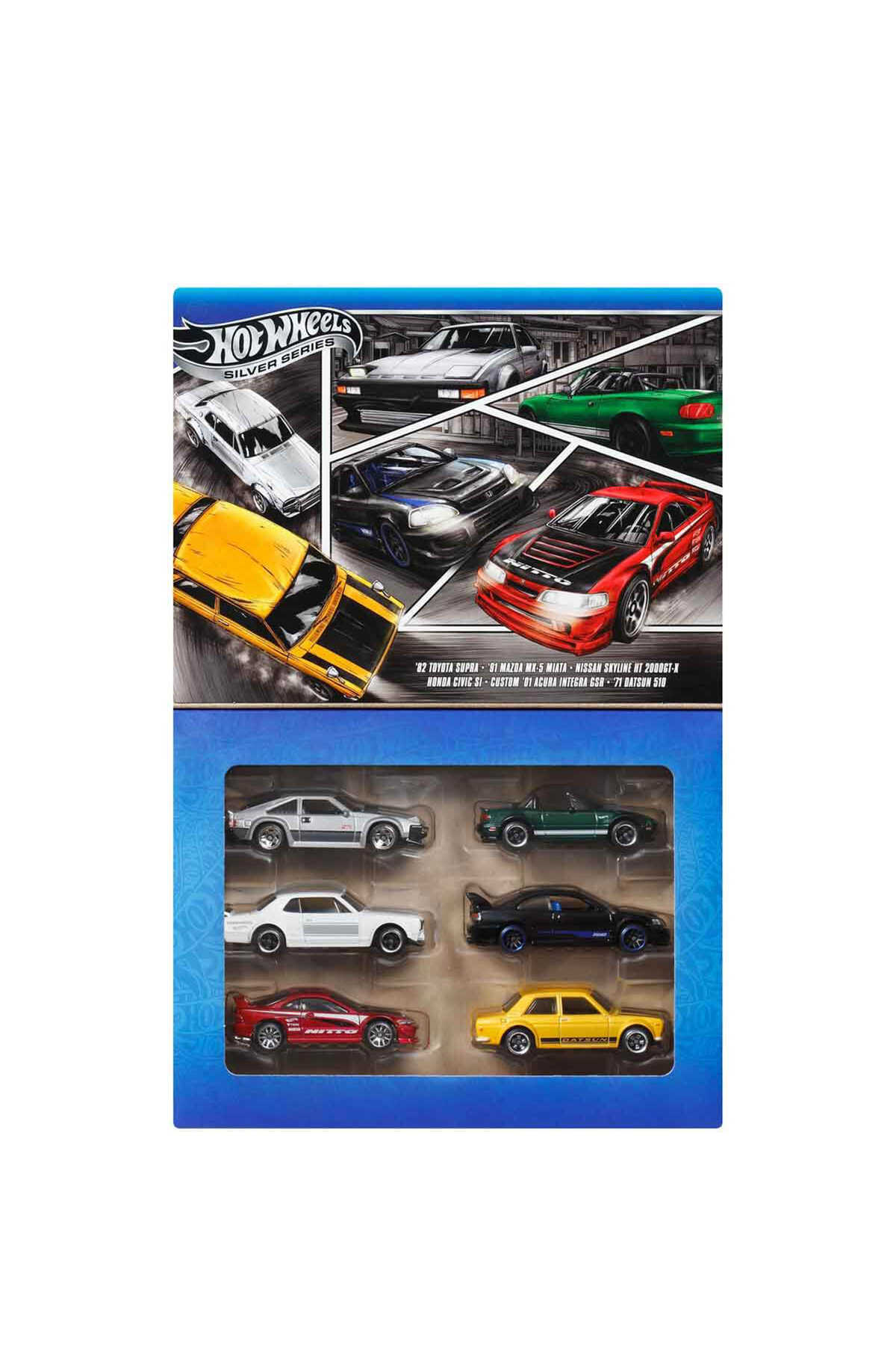 ماشین اسباب بازی 1:64 ست 6 تکه با تم ژاپنی JBY77 از ترکیه HOT WHEELS