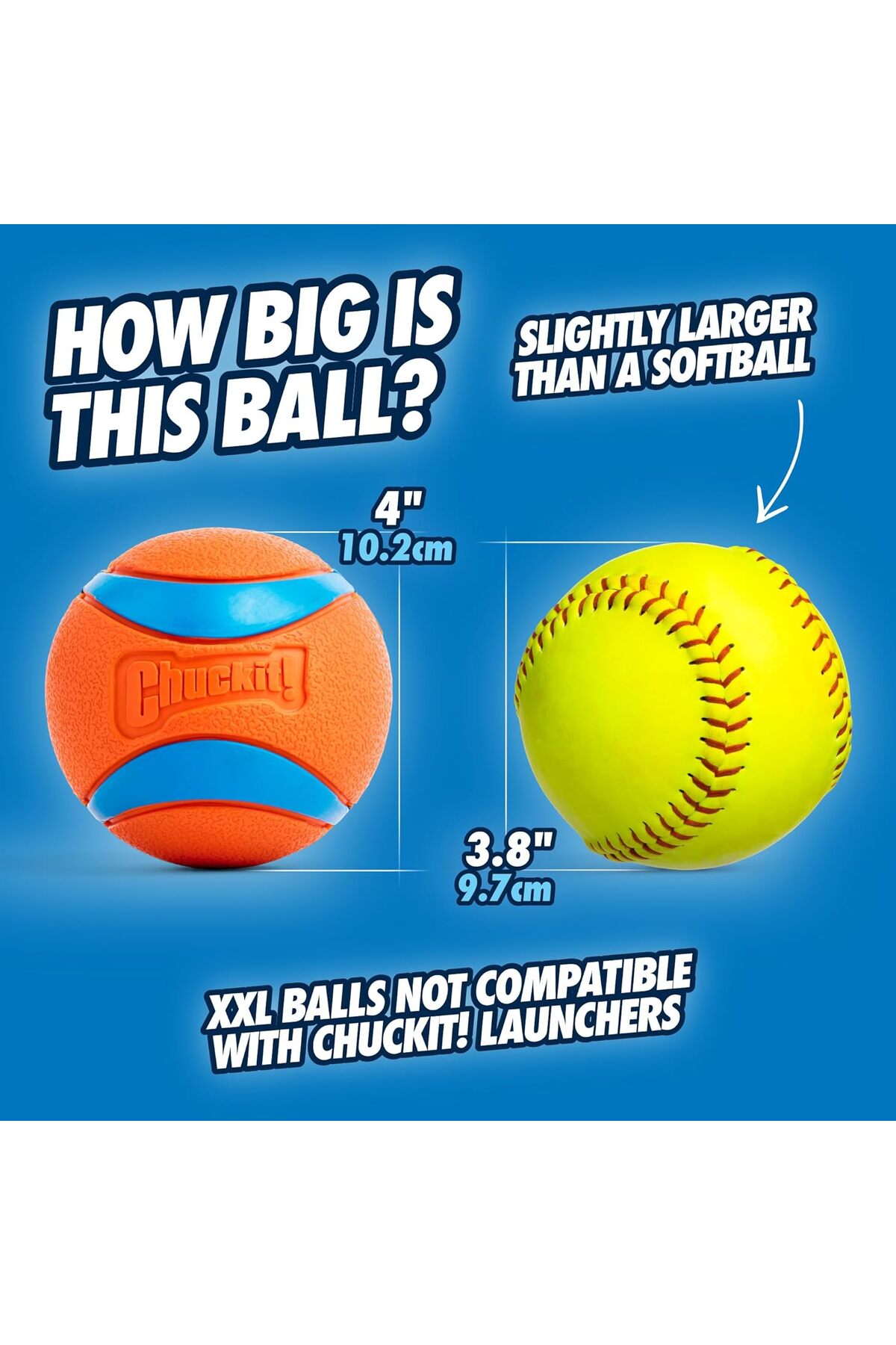 توپ بازی سگ چاکیت! Chuckit!! ! Ultra Ball (XXLarge) رنگی