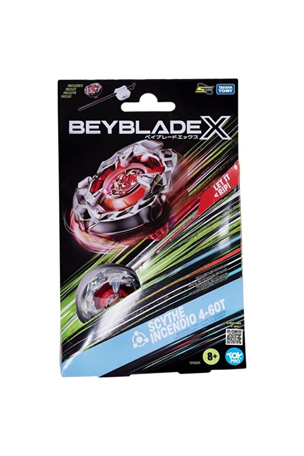 اسباب بازی های فیگور دیگر X SCYTHE INCENDIO 4 60T TP9583 Beyblade