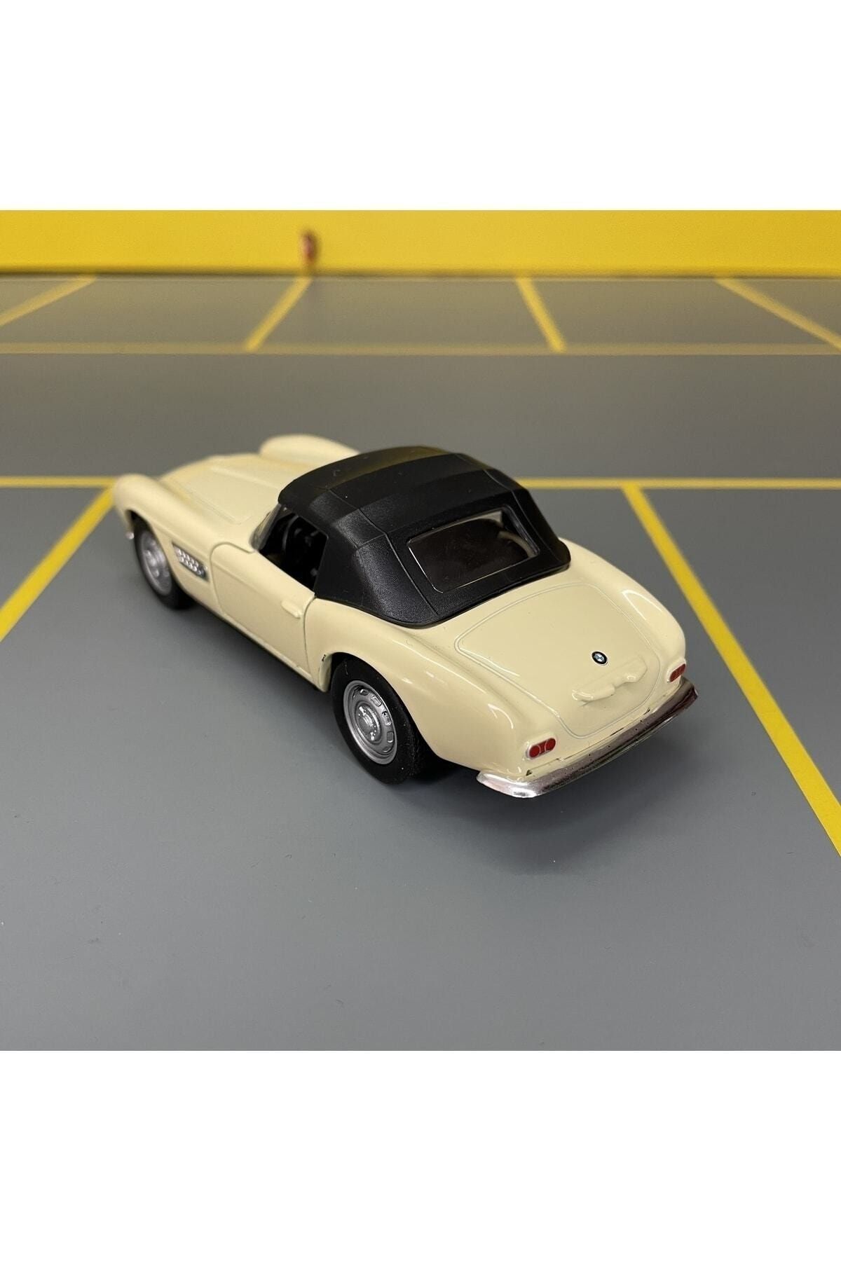 مدل خودرو BMW 507 1956 1 36 SCALE C&amp;C MODEL GARAGE PULL DROP DIECAST METAL TOY CAR اورجینال Genel Markalar