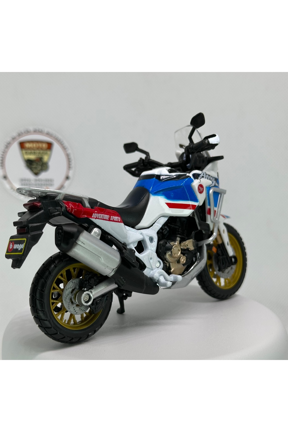 مدل خودرو 1:18 BURAGO HONDA AFRICA TWIN ADVENTURE از ترکیه Sunman