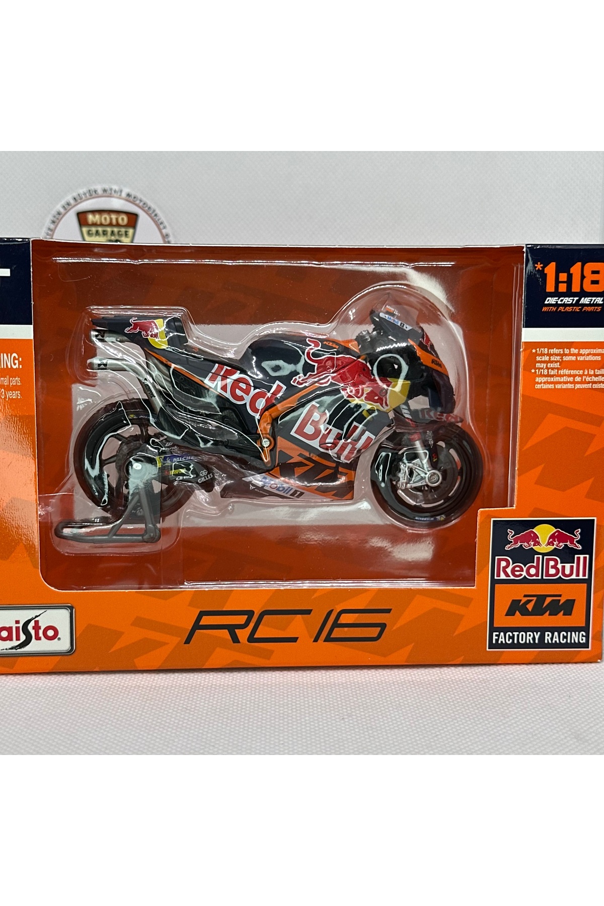 مدل خودرو موتور KTM RED BULL RC16 MOTOGP 1:18 DIECAST – فلزی با جعبه اورجینال Maisto Diecast