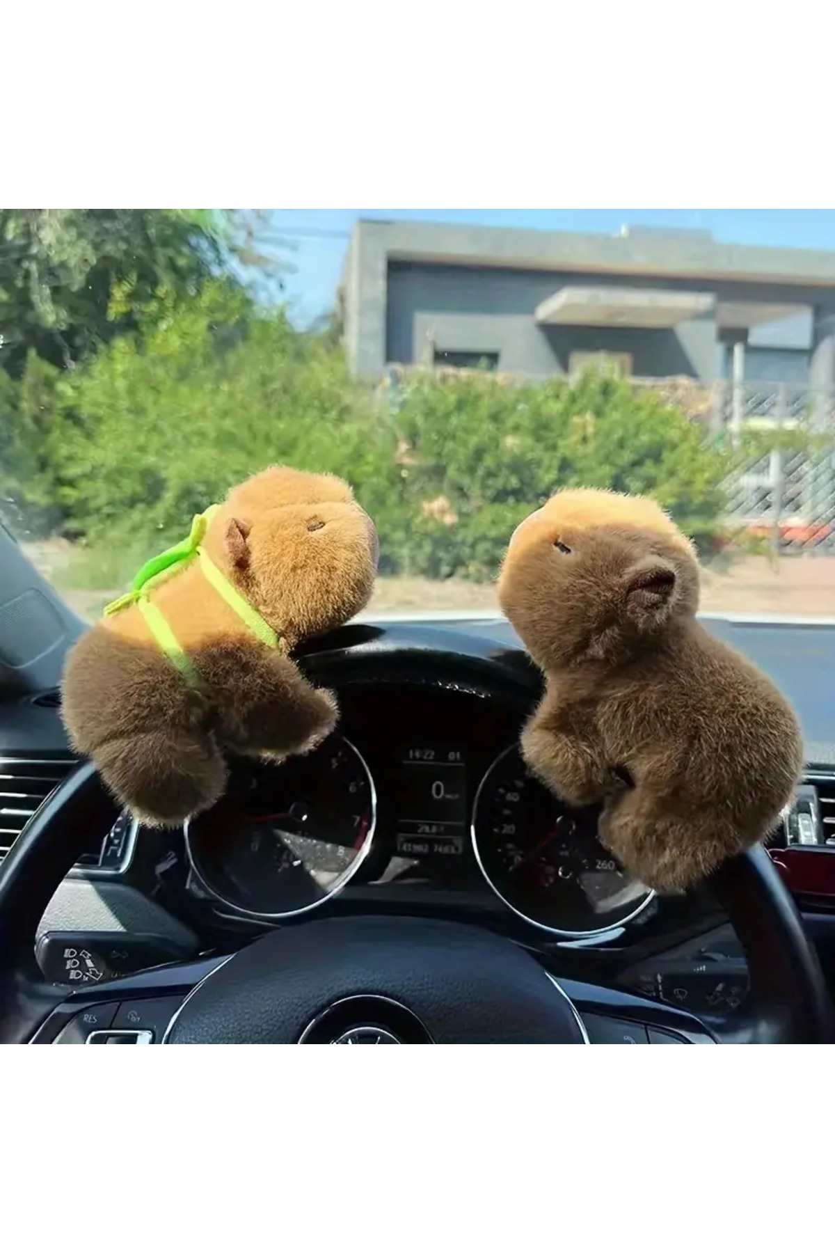 اسباب بازی های پشمی فیگور جدید مخملی چسبیده CAPYBARA با کیف 17 سانتی متری به بازو LRS STORE