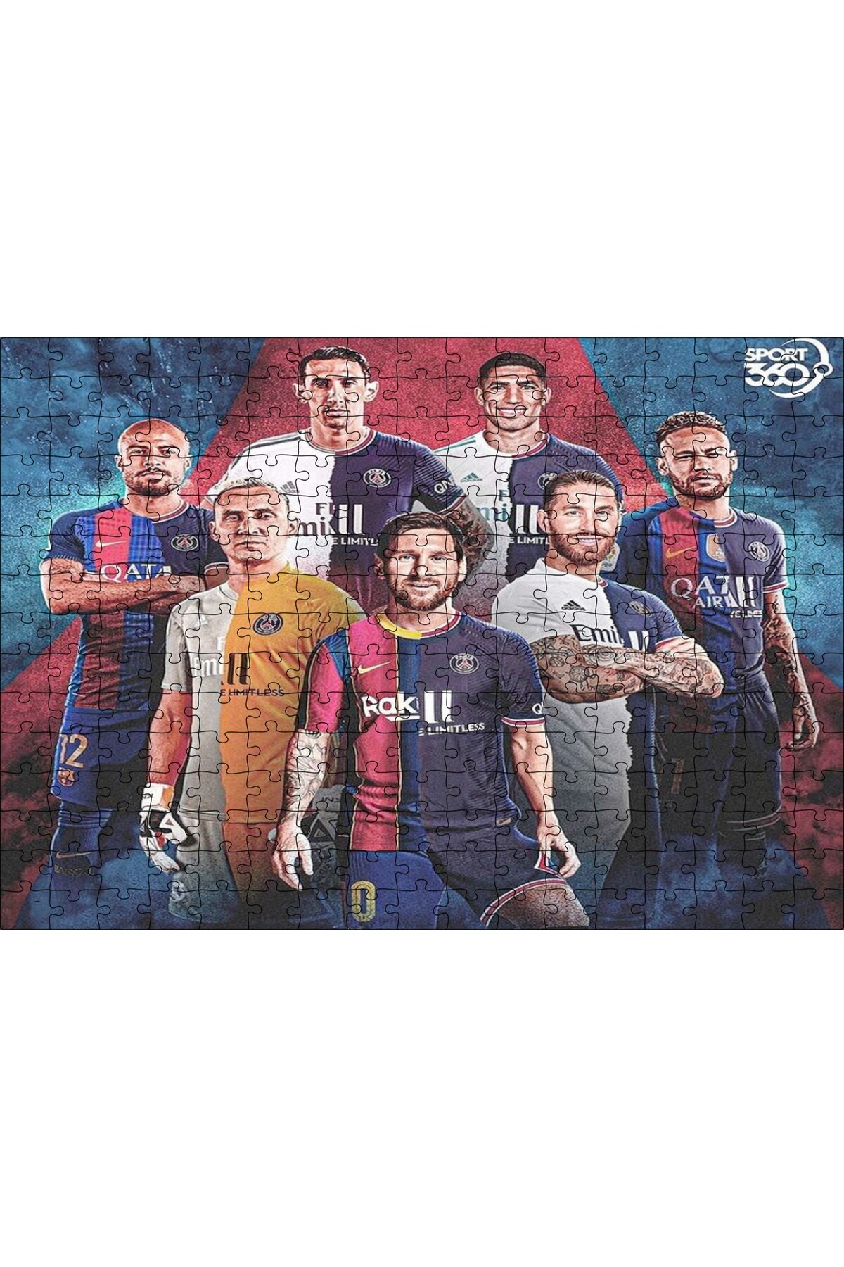 پازل CAKASEPETIM FOOTBALL GIANTS PSG 120 PIECE PUZZLE اره منبت کاری مویی ام دی اف چوبی Cakapuzzle