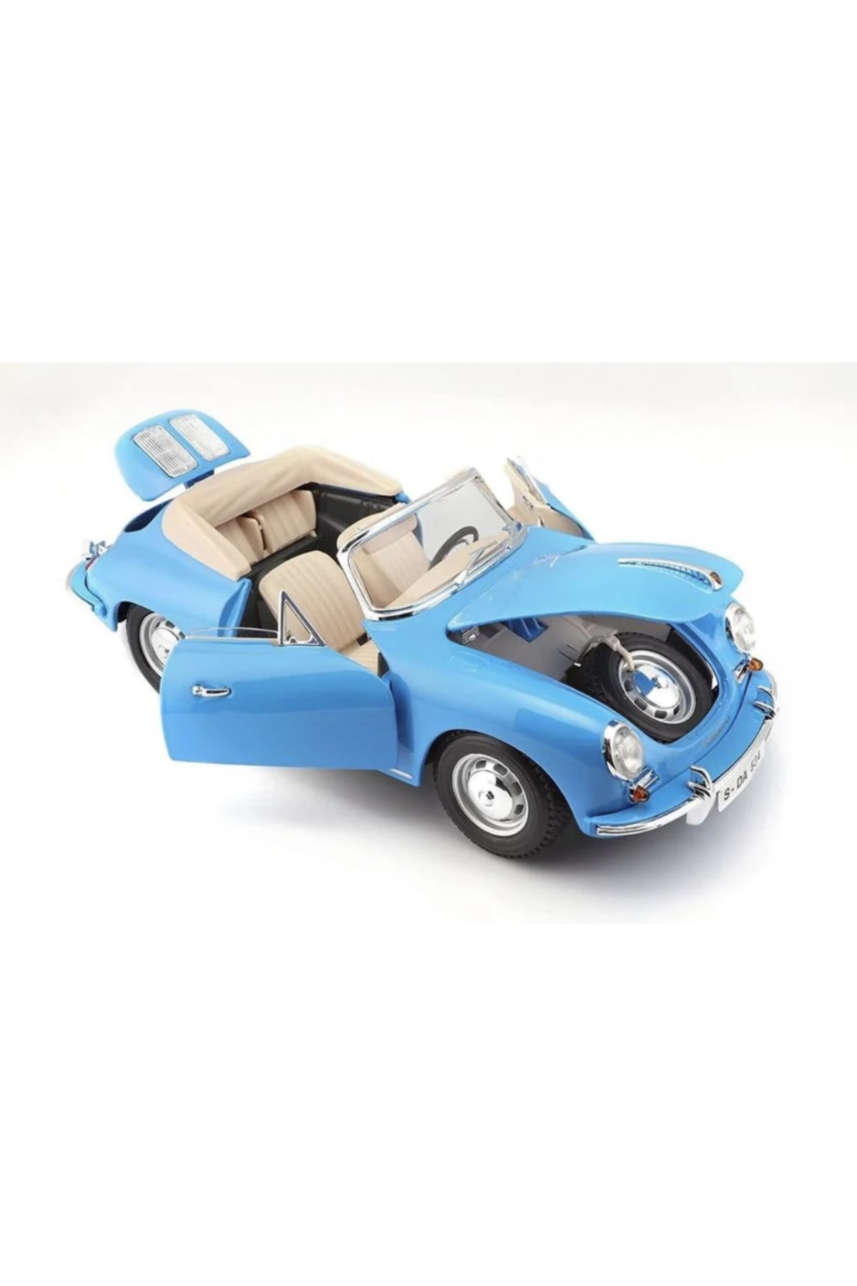 مدل خودرو 1:18 پورشه 356B کابریولت 1961 CAR BLUE اورجینال Burago