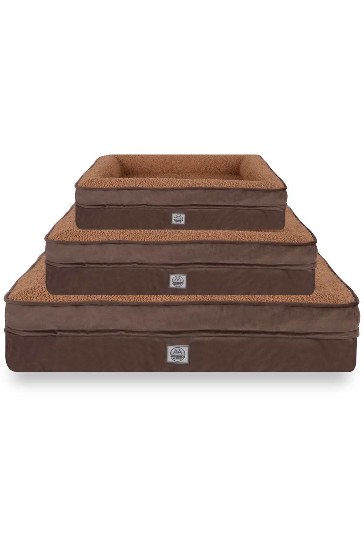 تخت گربه و سگ جونگولیکا پت پروداکتس Jungolica Pet Products Felix، مدل JPP38، با فوم ویسکو و روکش ضدآب قهوه‌ای