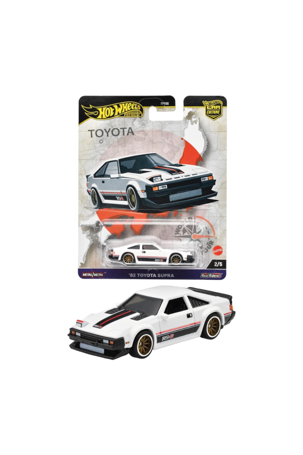 مدل خودرو 1 64 SCALE CAR CULTURE TOUR WORLD THEMED VEHICLES PREMIUM HRV97 '82 TOYOTA SUPRA خارجی اورجینال HOT WHEELS
