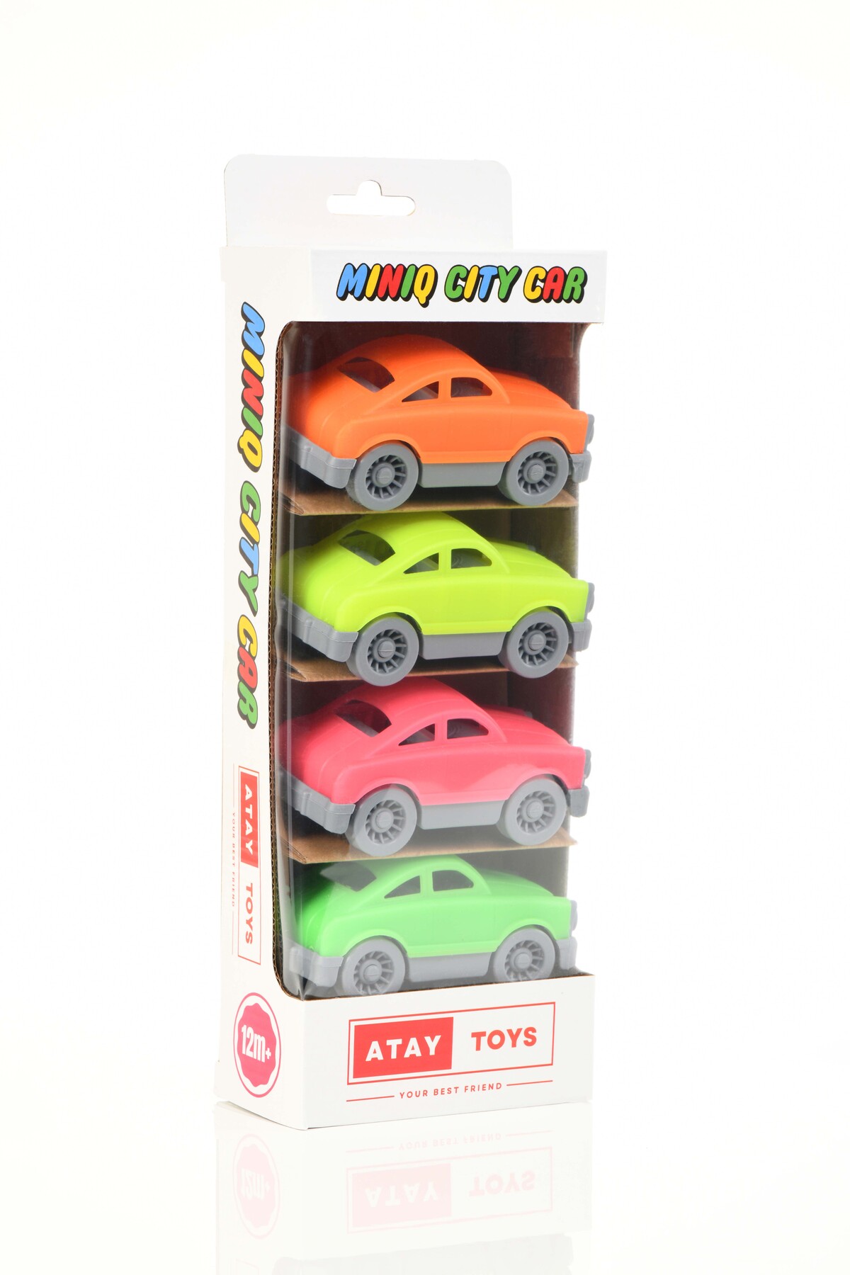 ماشین اسباب بازی MINIQ CITY CAR AUTO NEON ست 4 ATAY TOYS